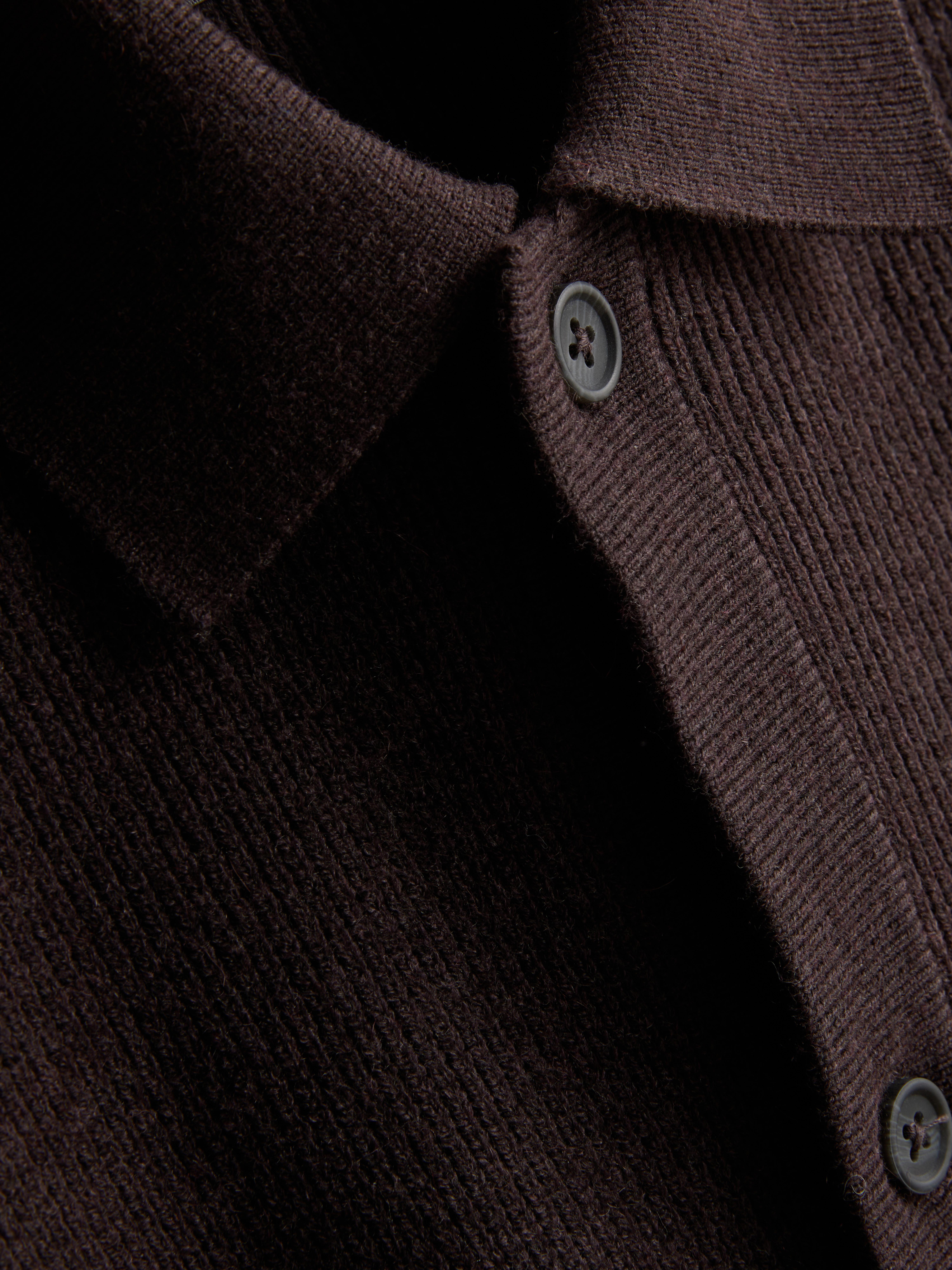 Wool Blend Knitted Cardigan