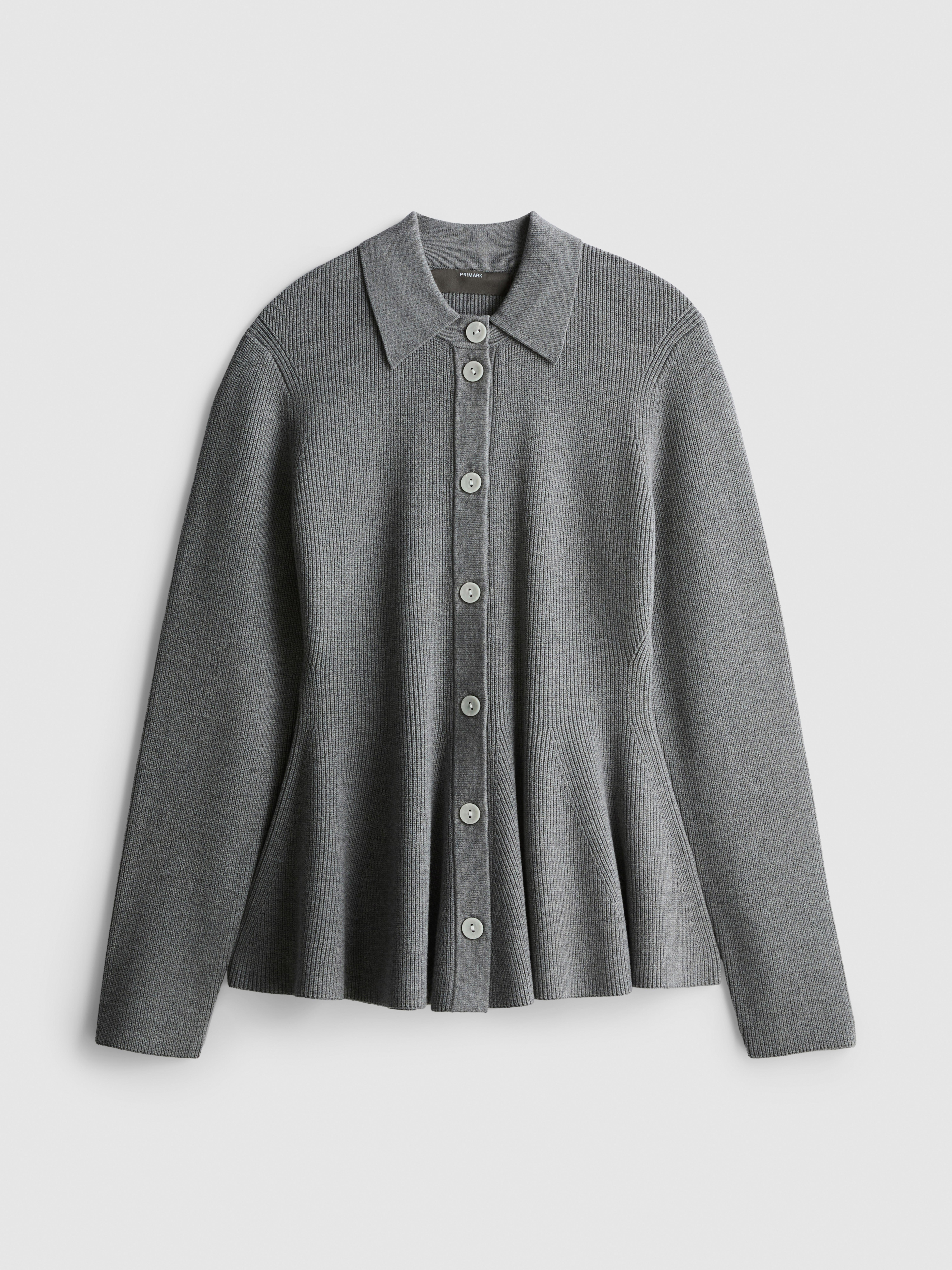 Knitted Peplum Cardigan