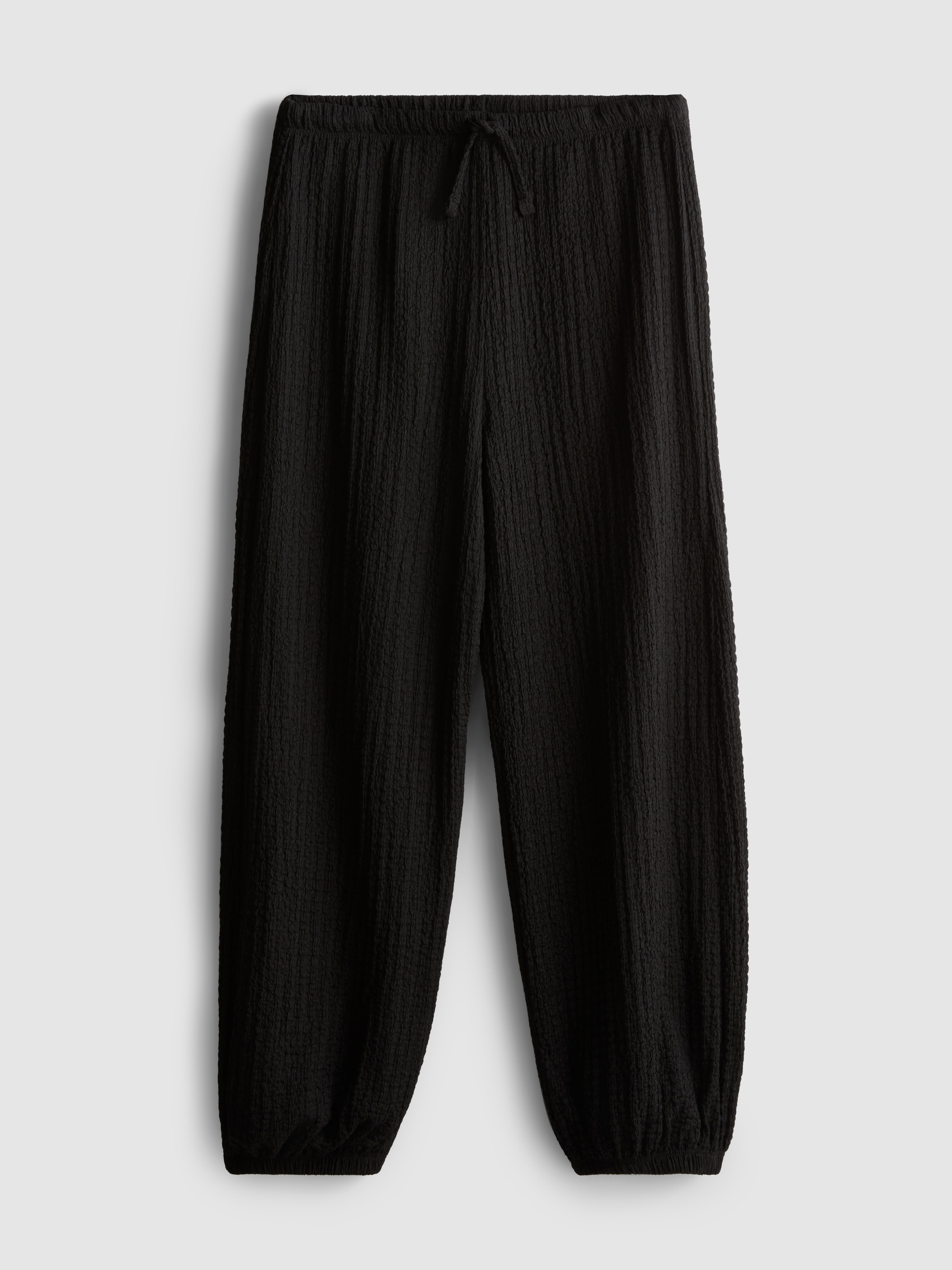 7–15 Jahre | Strukturierte Ballonhose in Knitteroptik