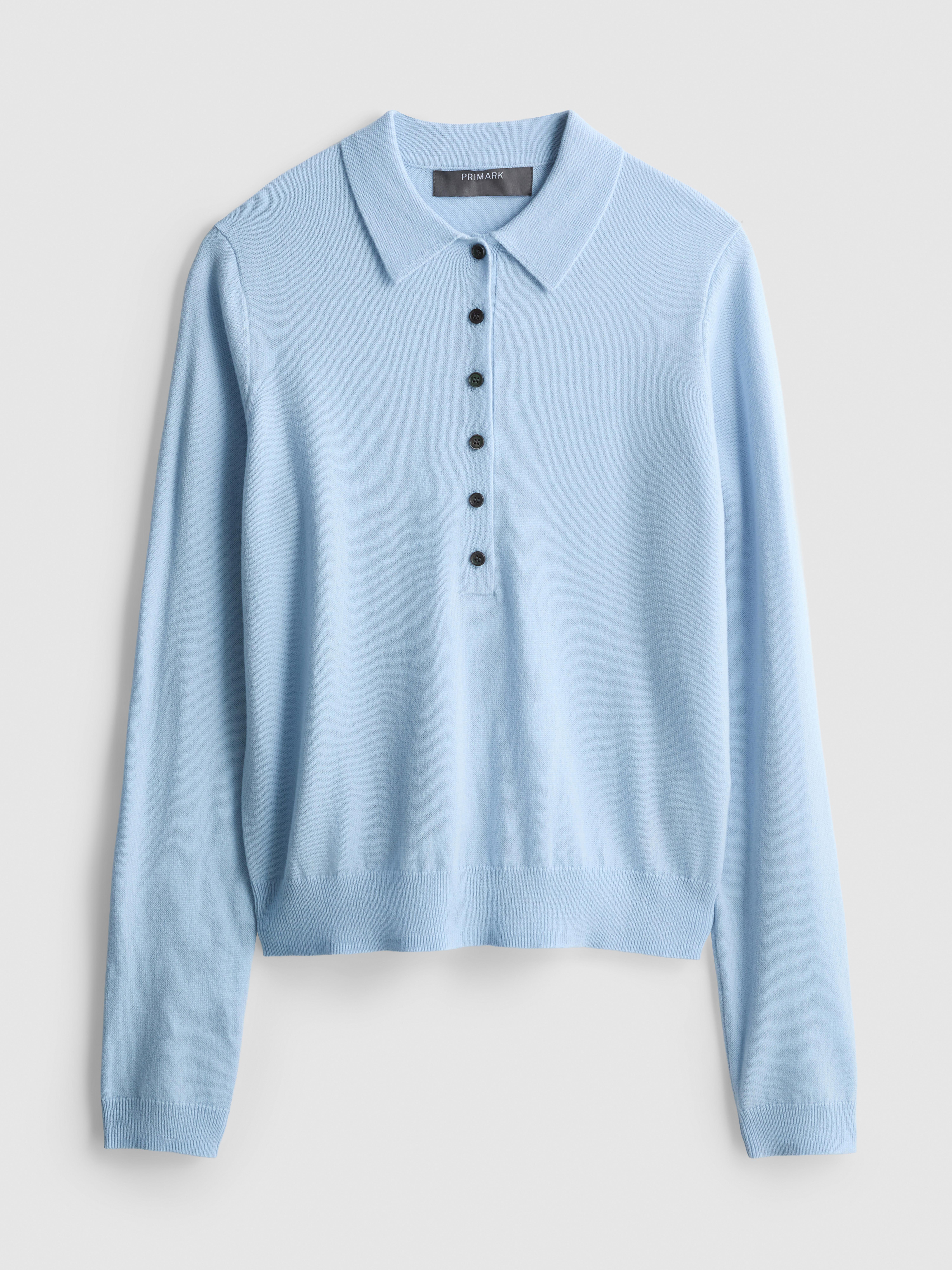 Wool Blend Knitted Polo Shirt