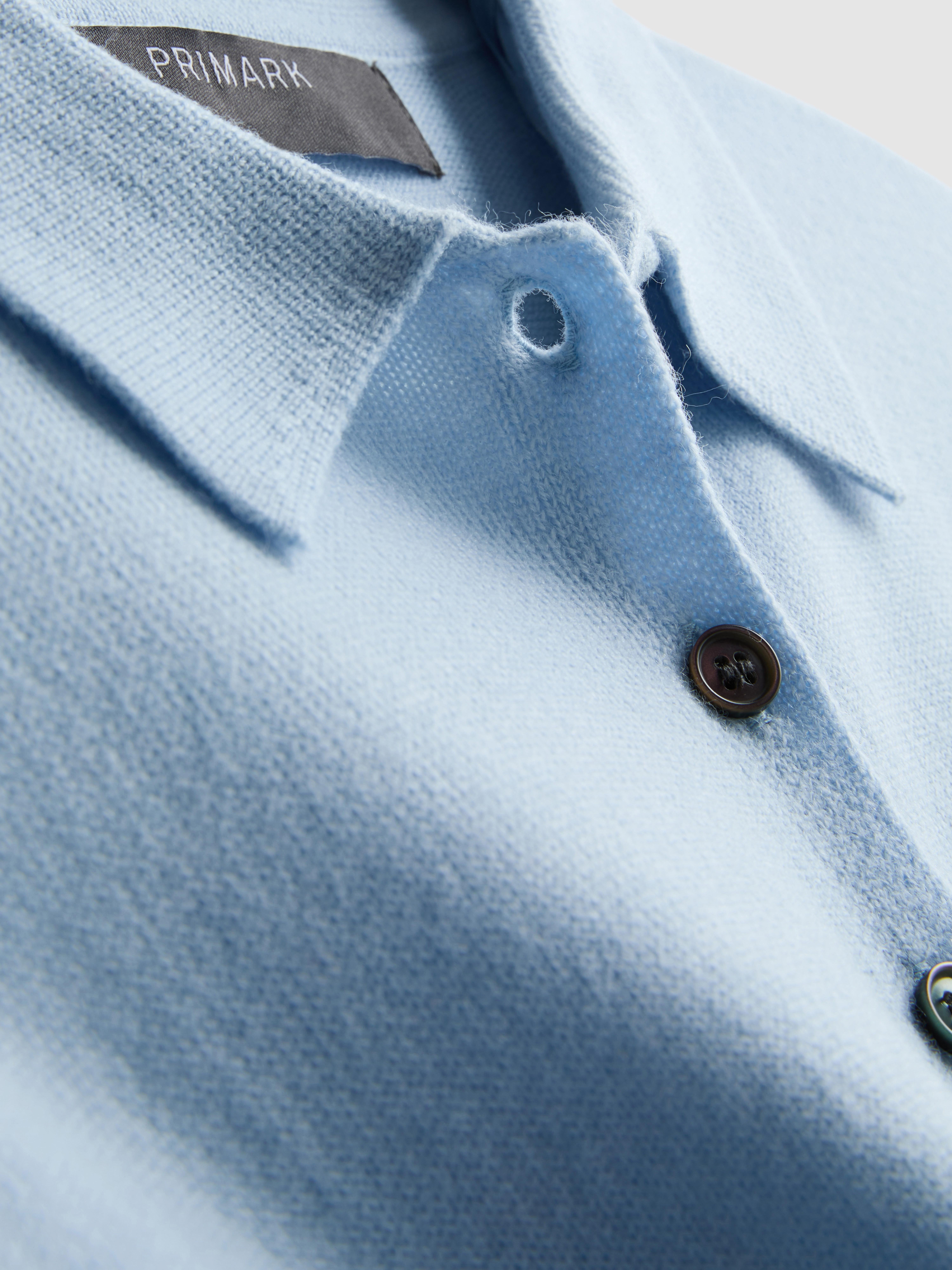 Wool Blend Knitted Polo Shirt