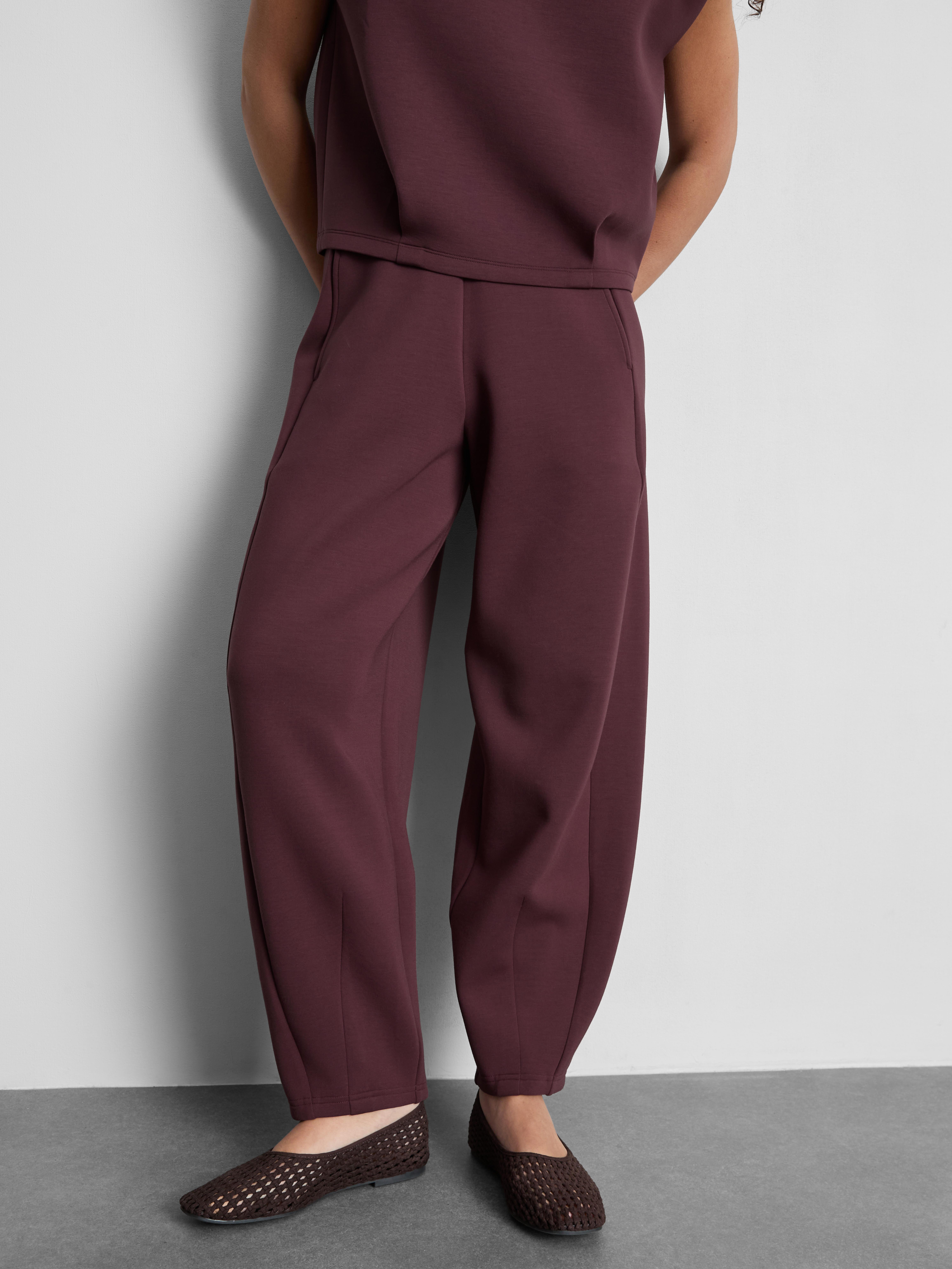 The Edit Scuba Barrel Leg Joggers