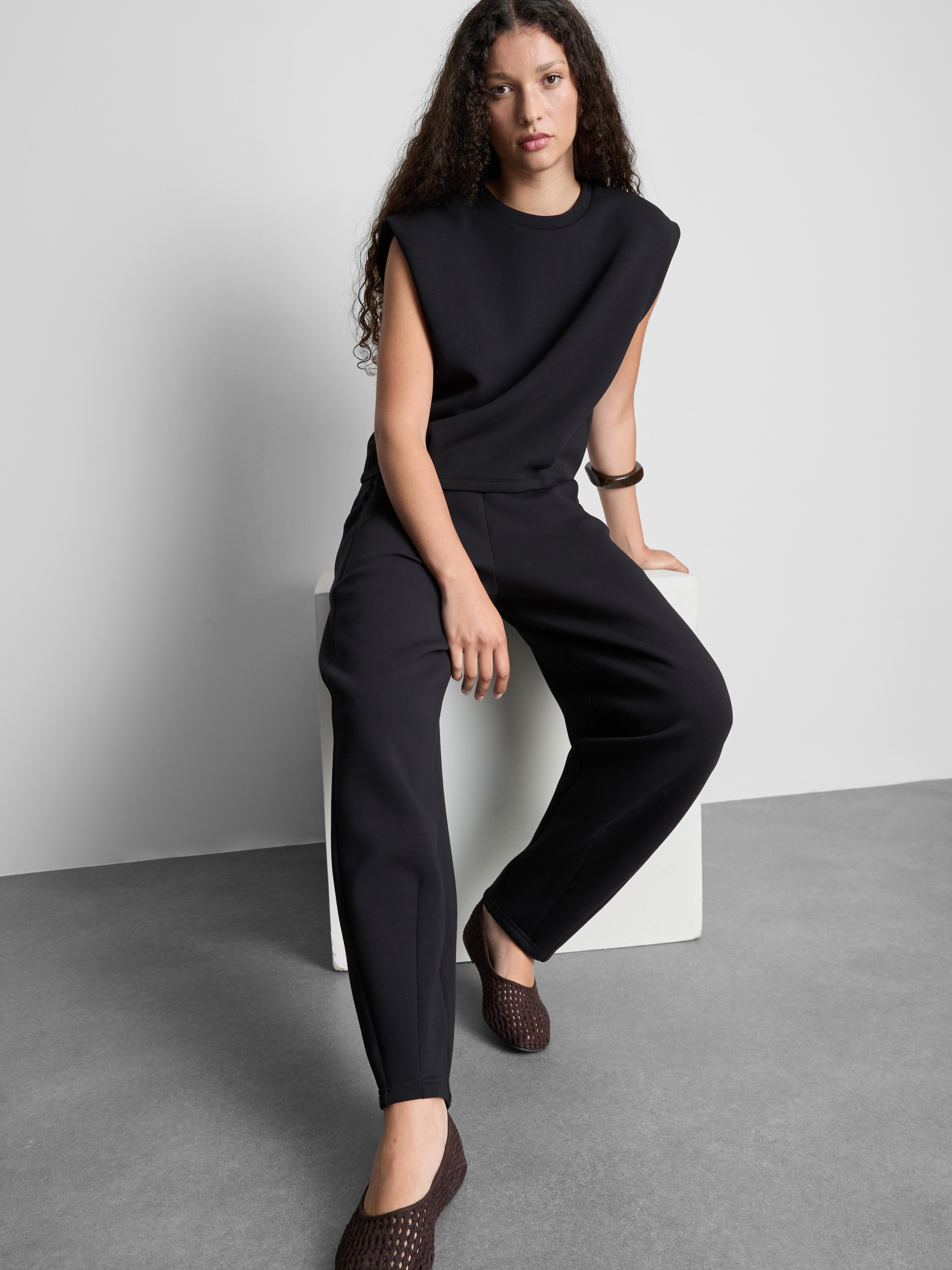 Scuba joggingbroek met barrel-pijpen The Edit