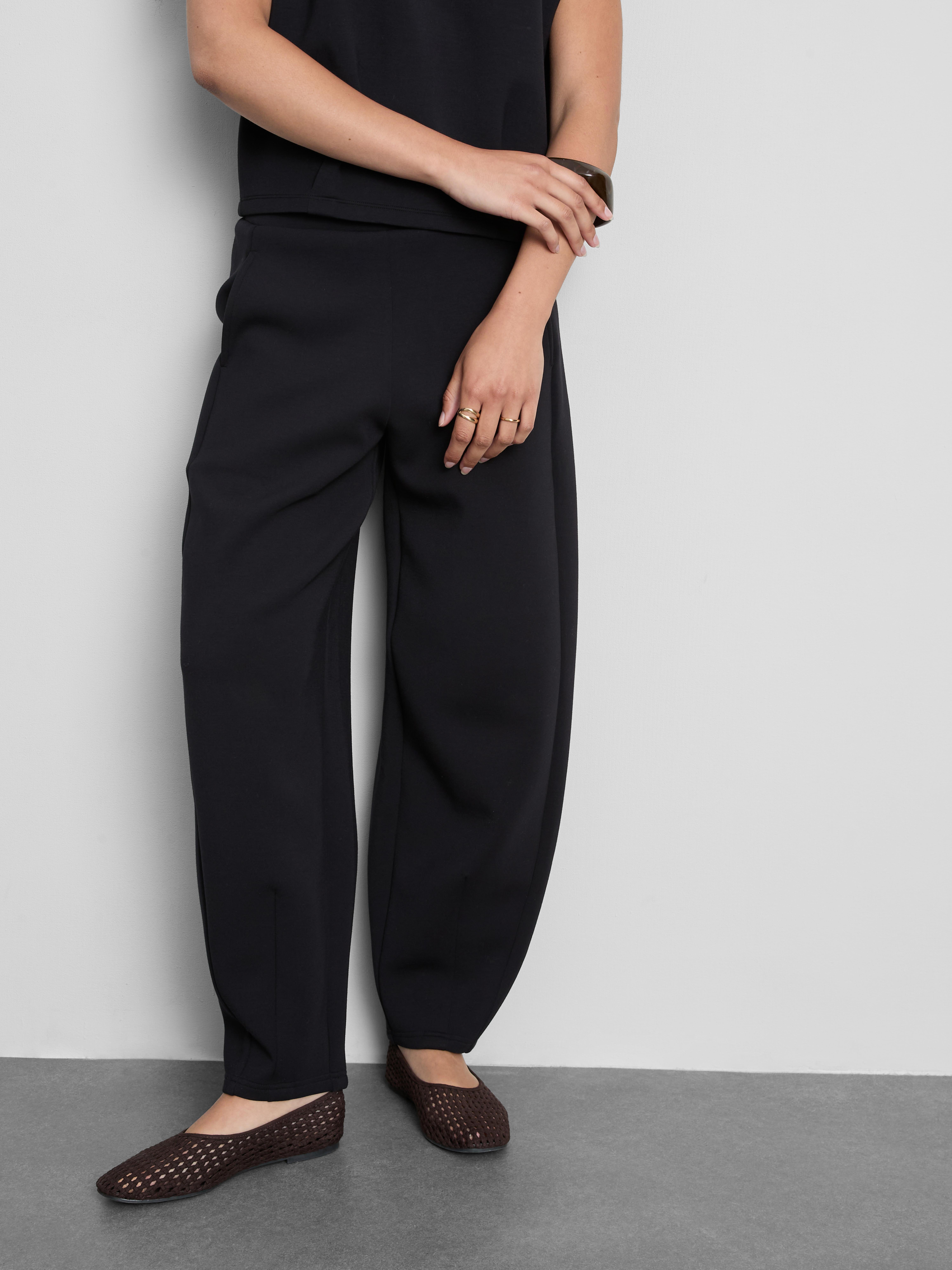 The Edit Scuba Barrel Leg Joggers