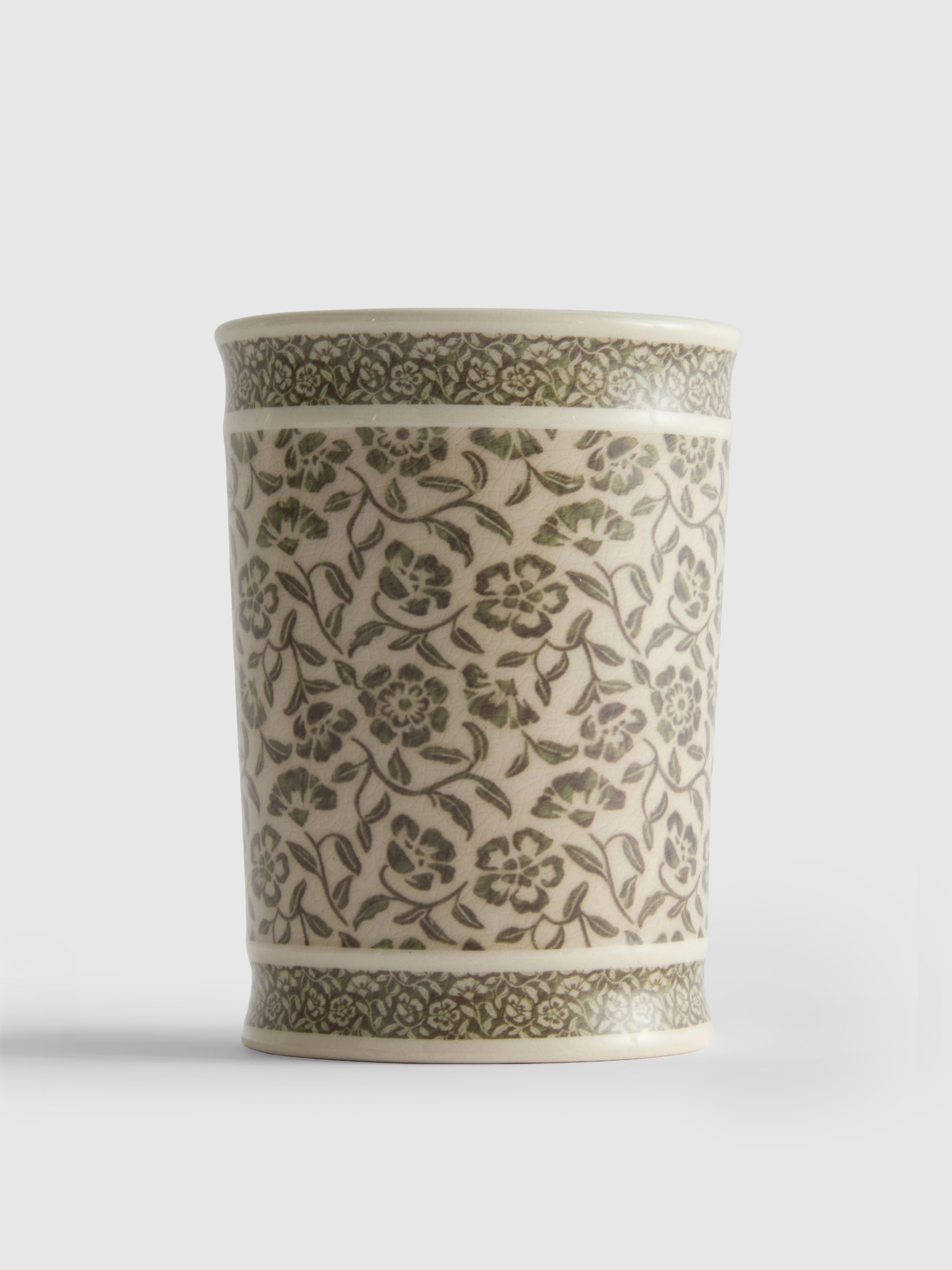 Floral Bathroom Tumbler