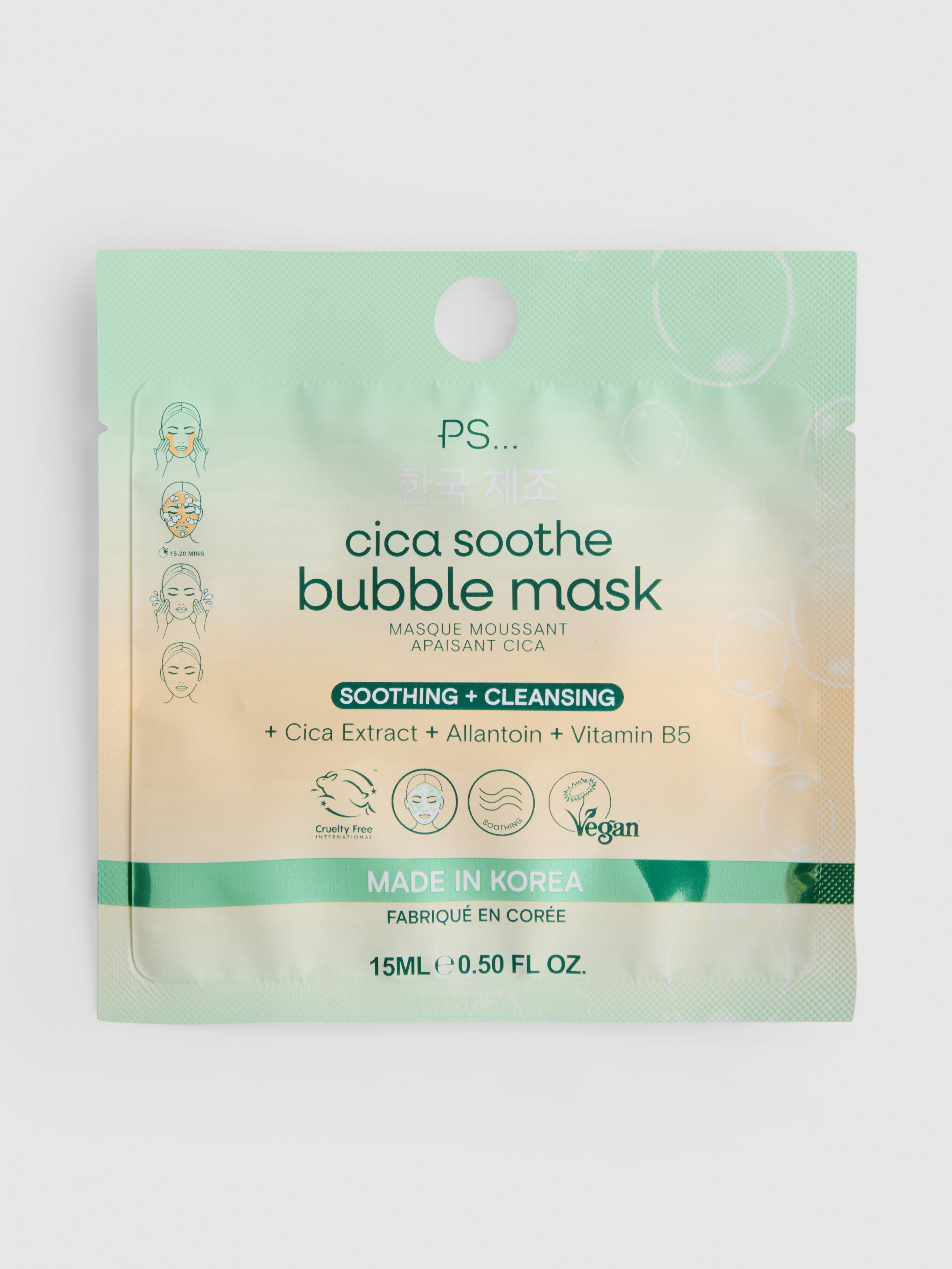 PS ... K-Beauty Cica Bubble-Gesichtsmaske