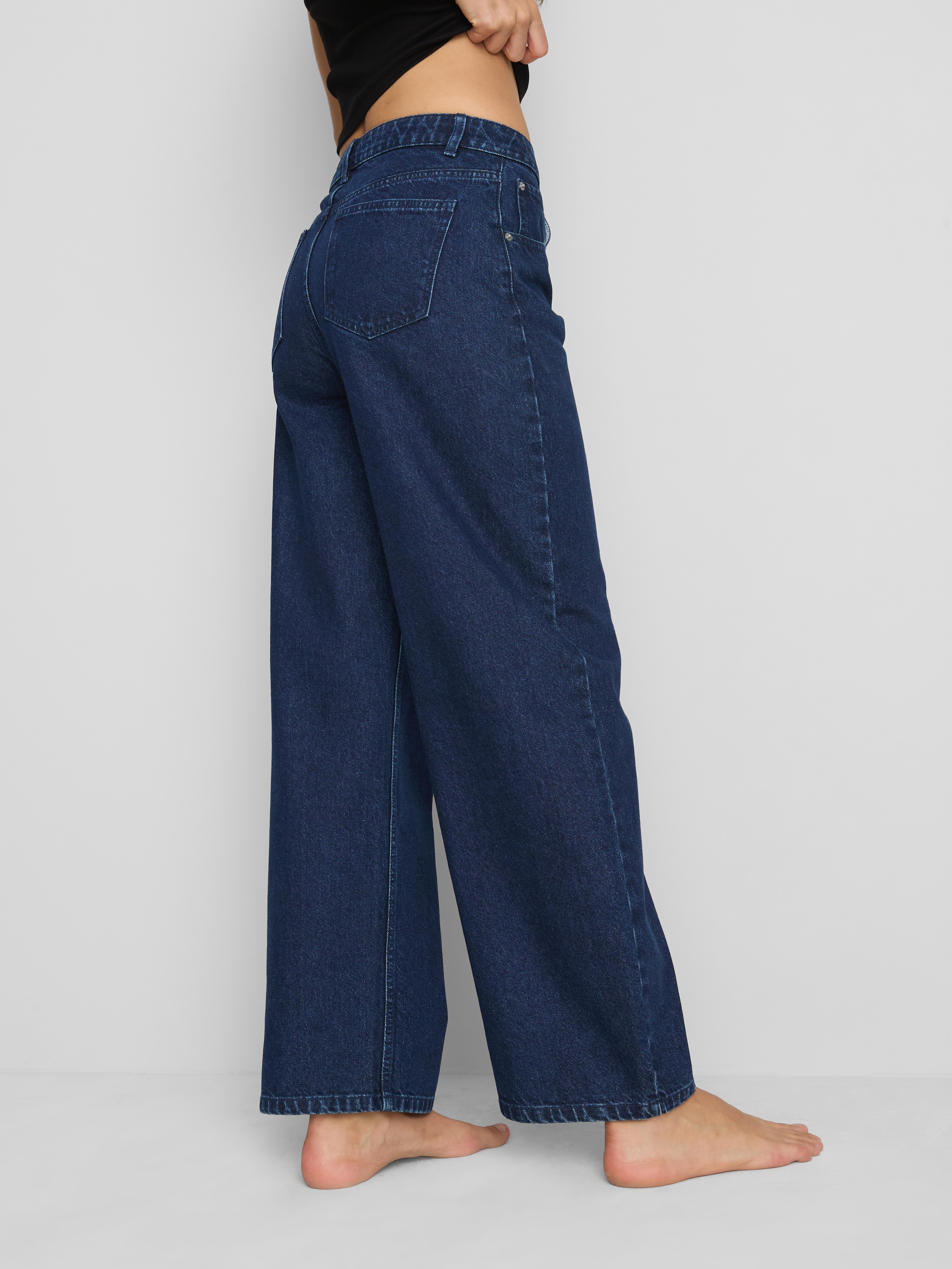 High-Waisted Barrel-Leg Jeans