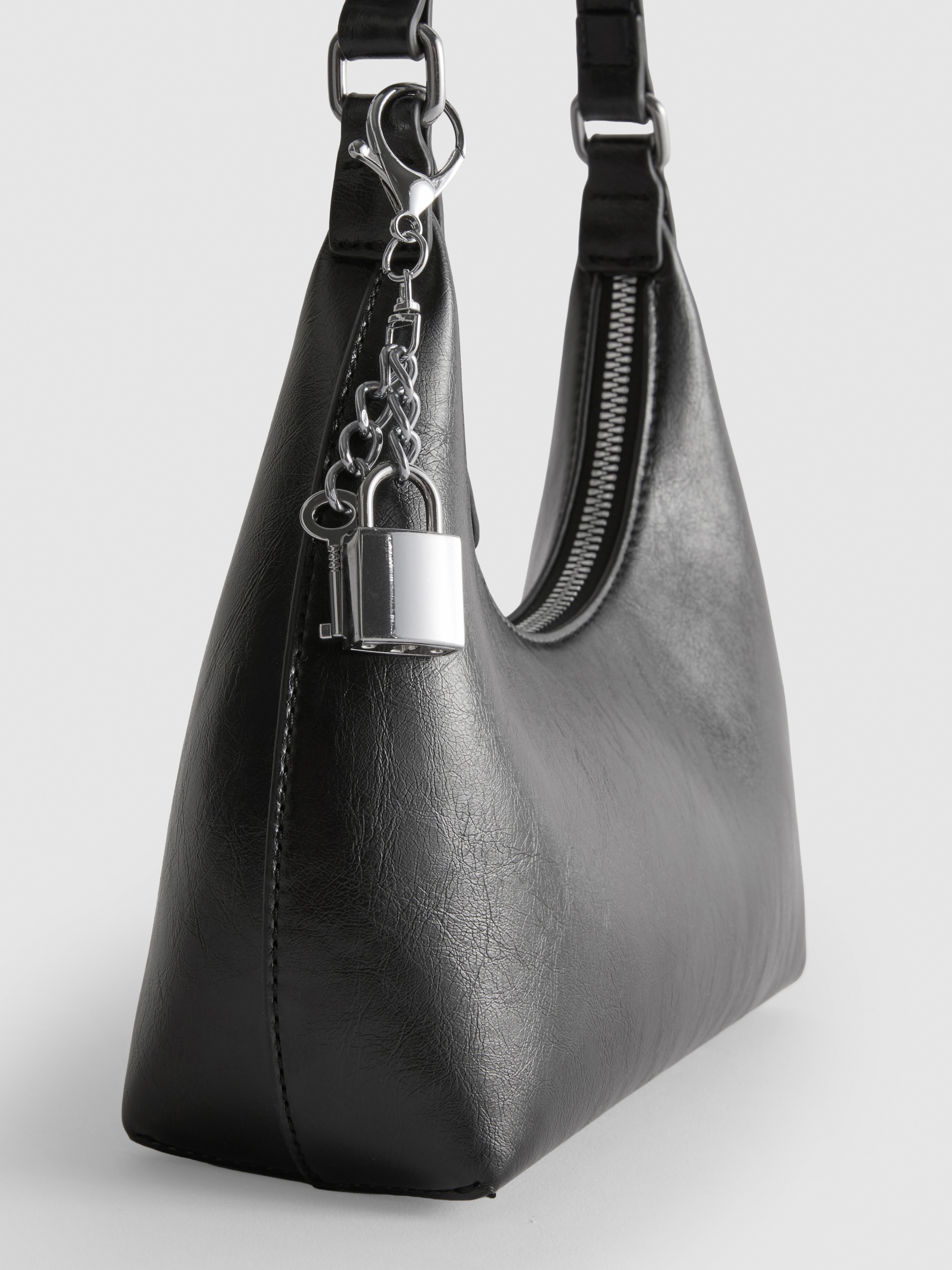 Lock Charm Shoulder Bag