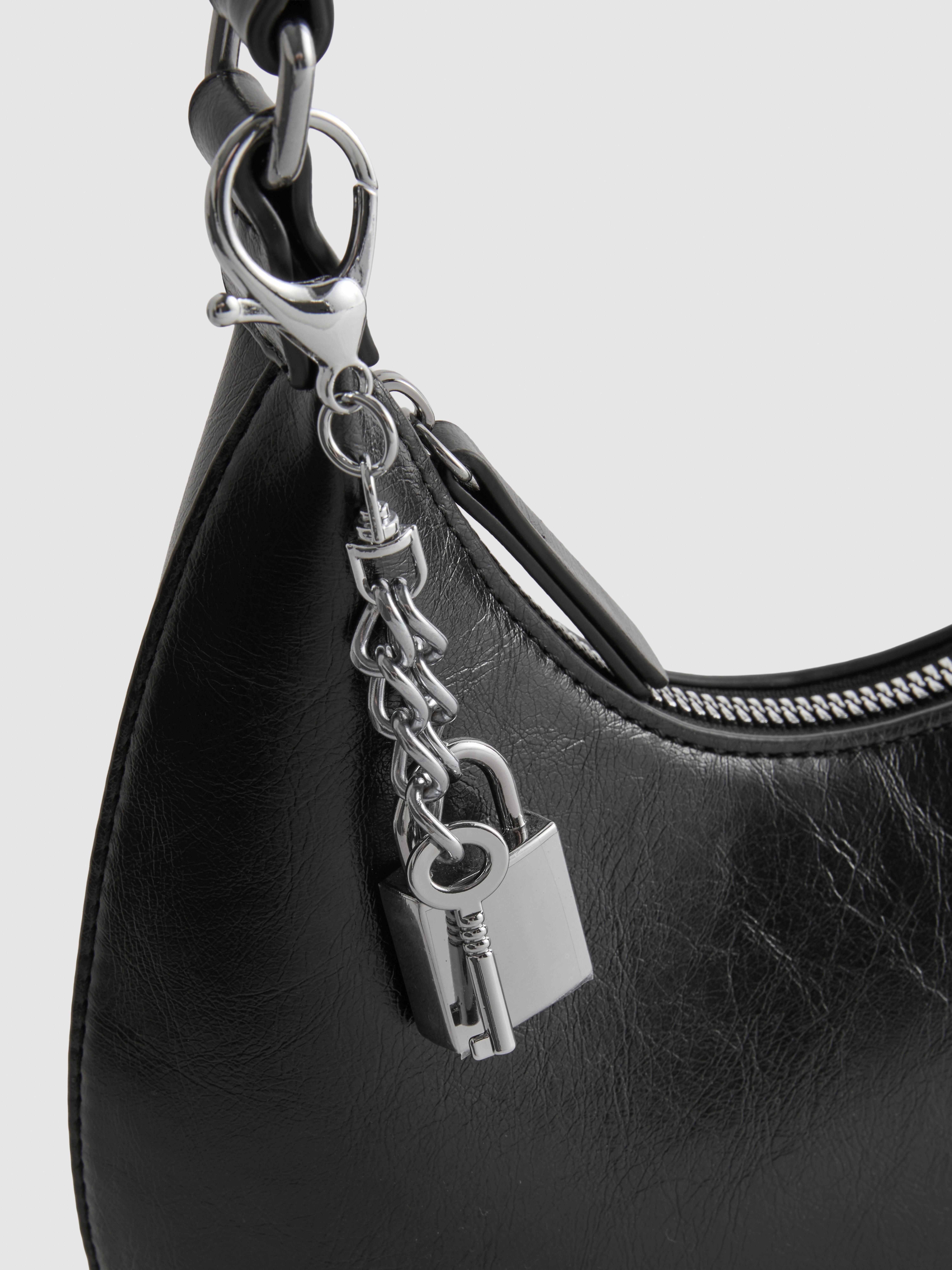 Lock Charm Shoulder Bag
