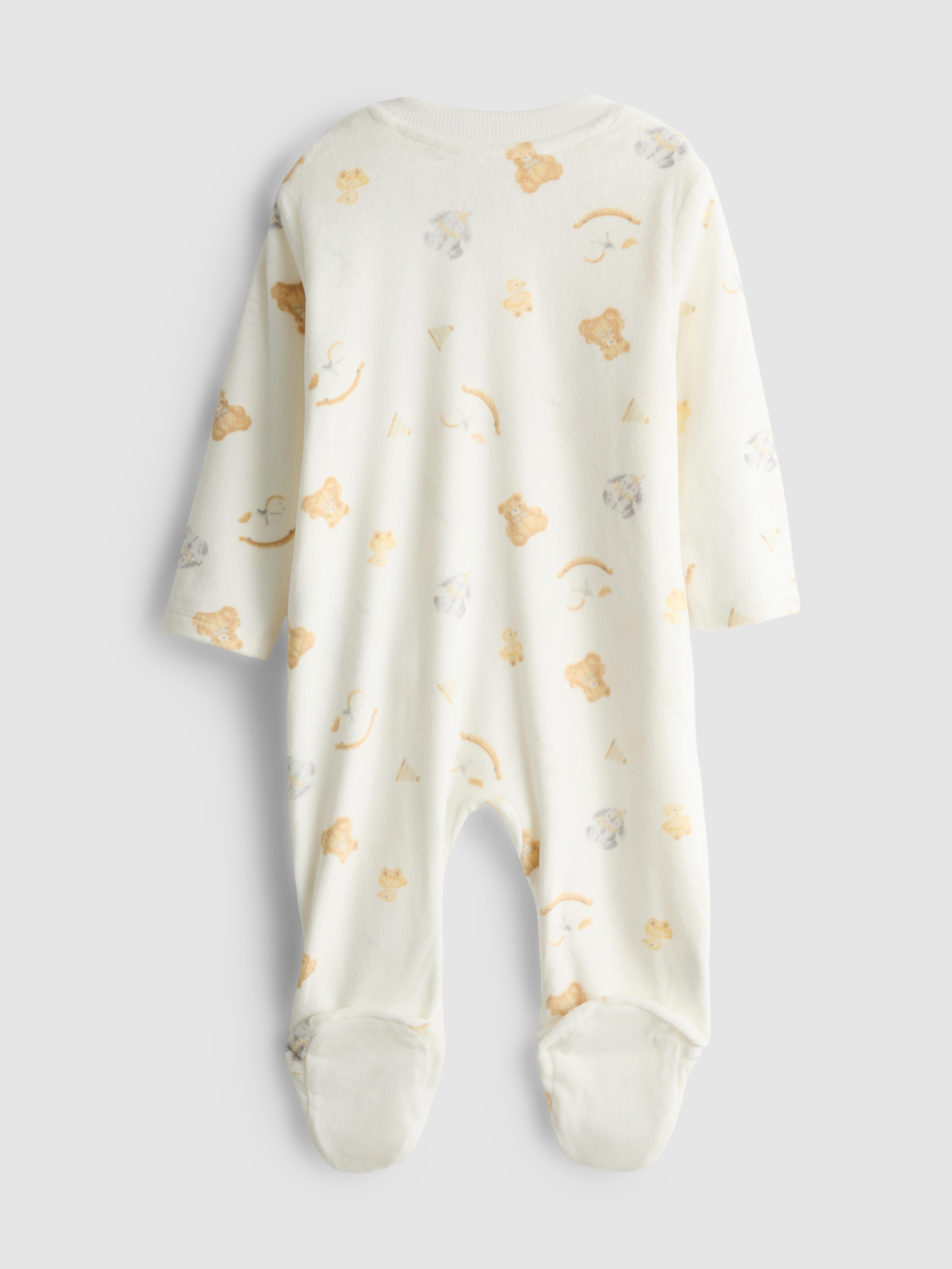0-24mths | Toy Graphic Cosy Zip-Up Sleepsuit