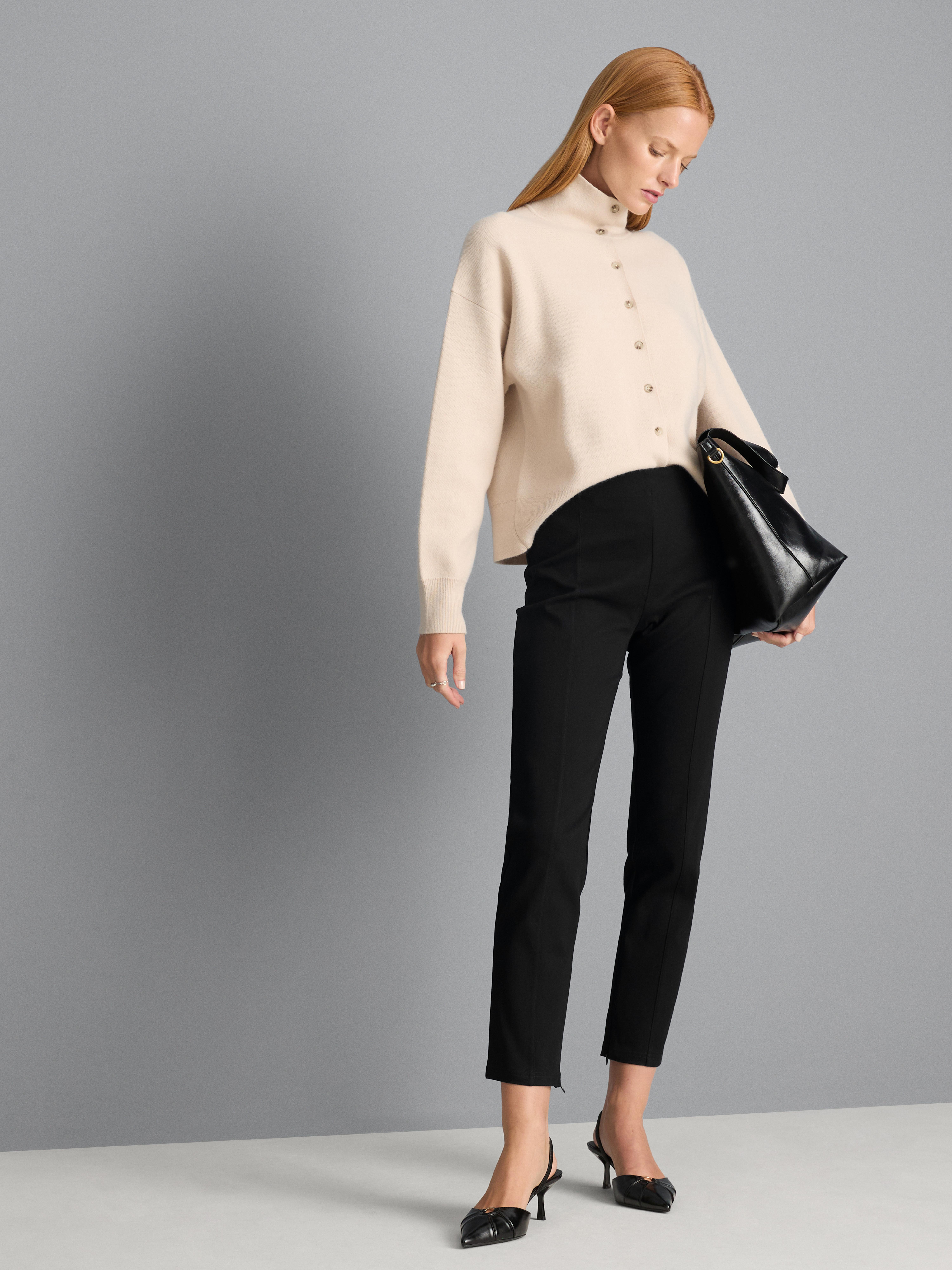 Slim Straight-Leg Pants