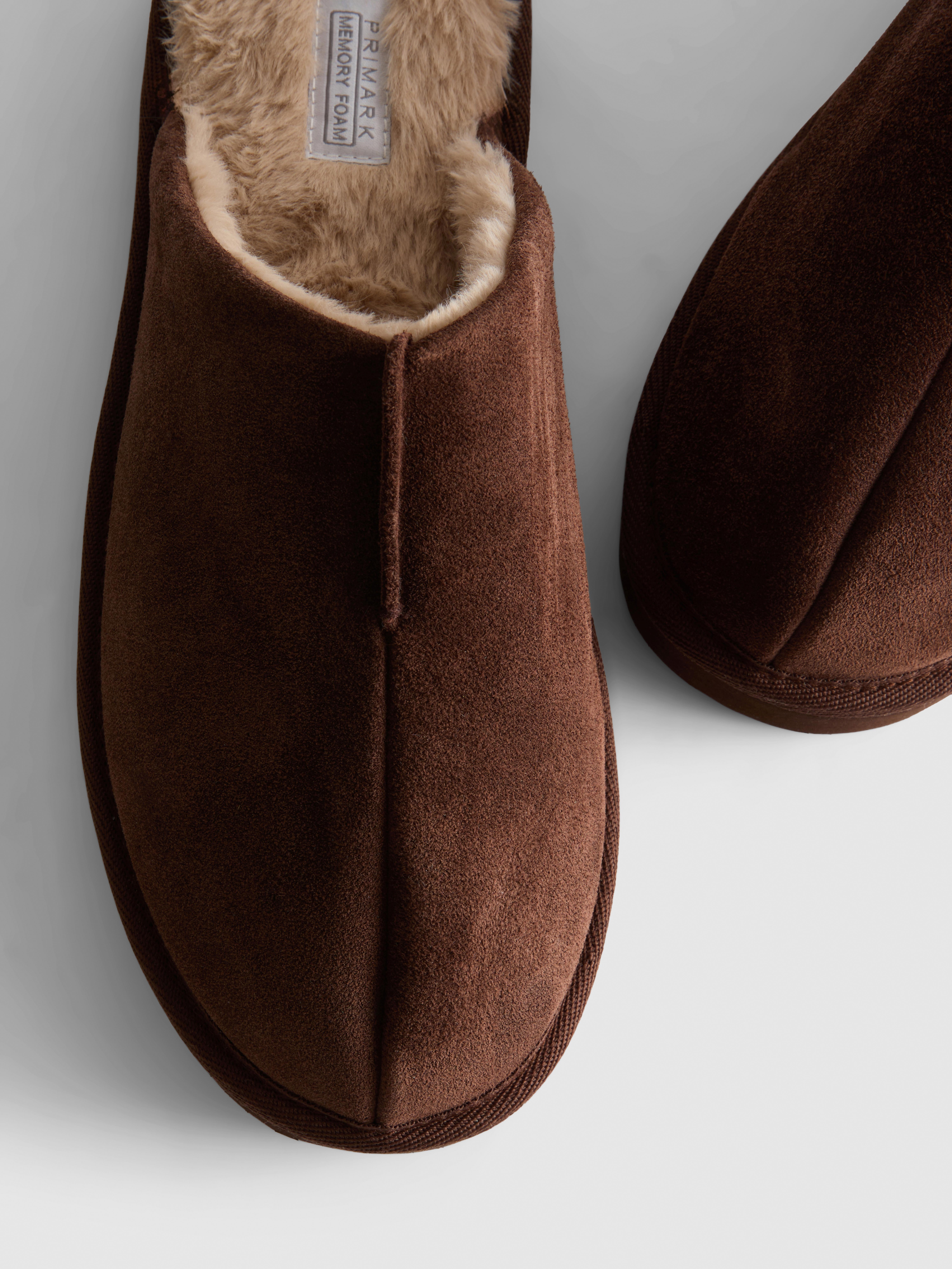Suede Mule Slippers