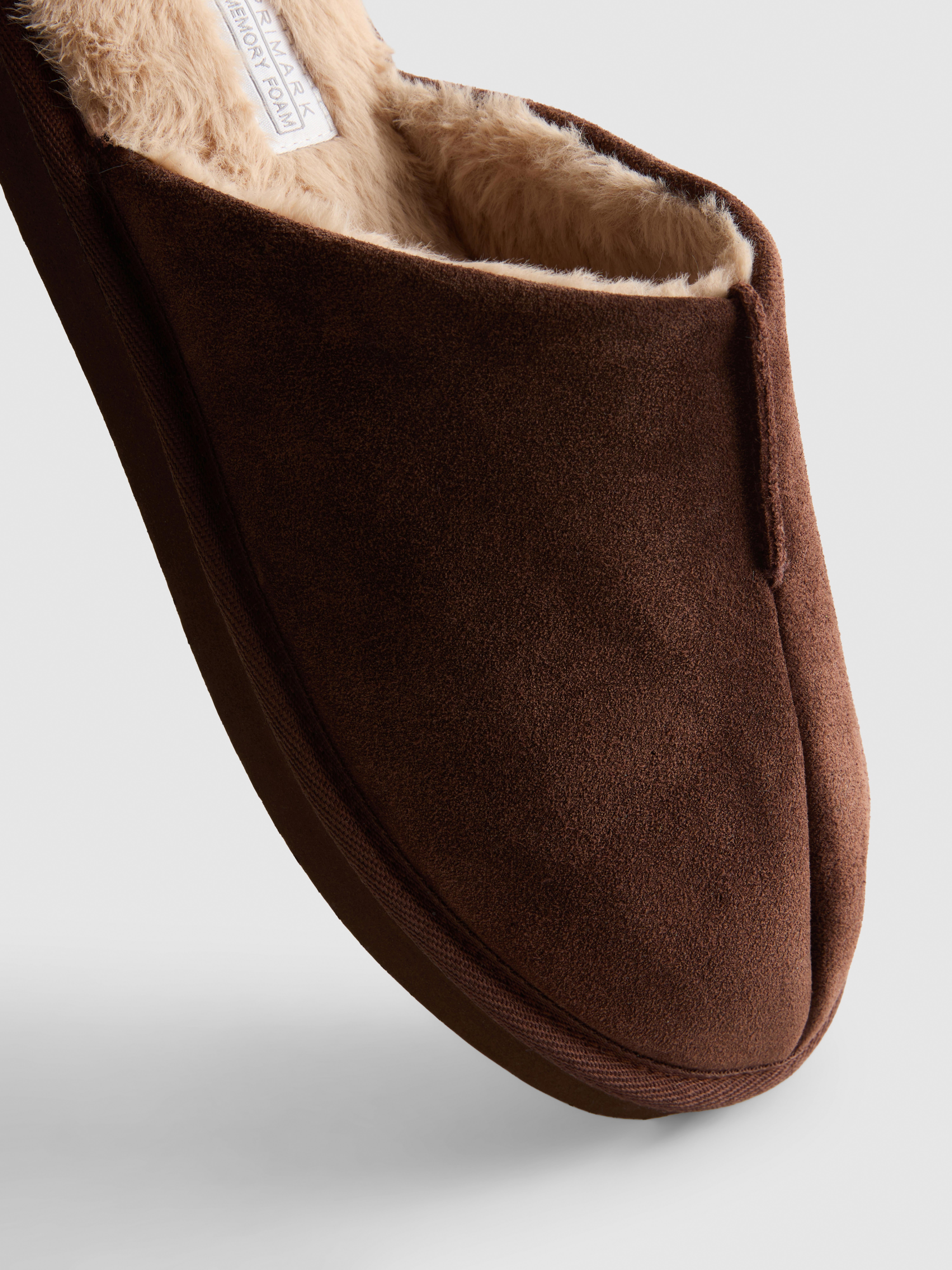 Suede Mule Slippers