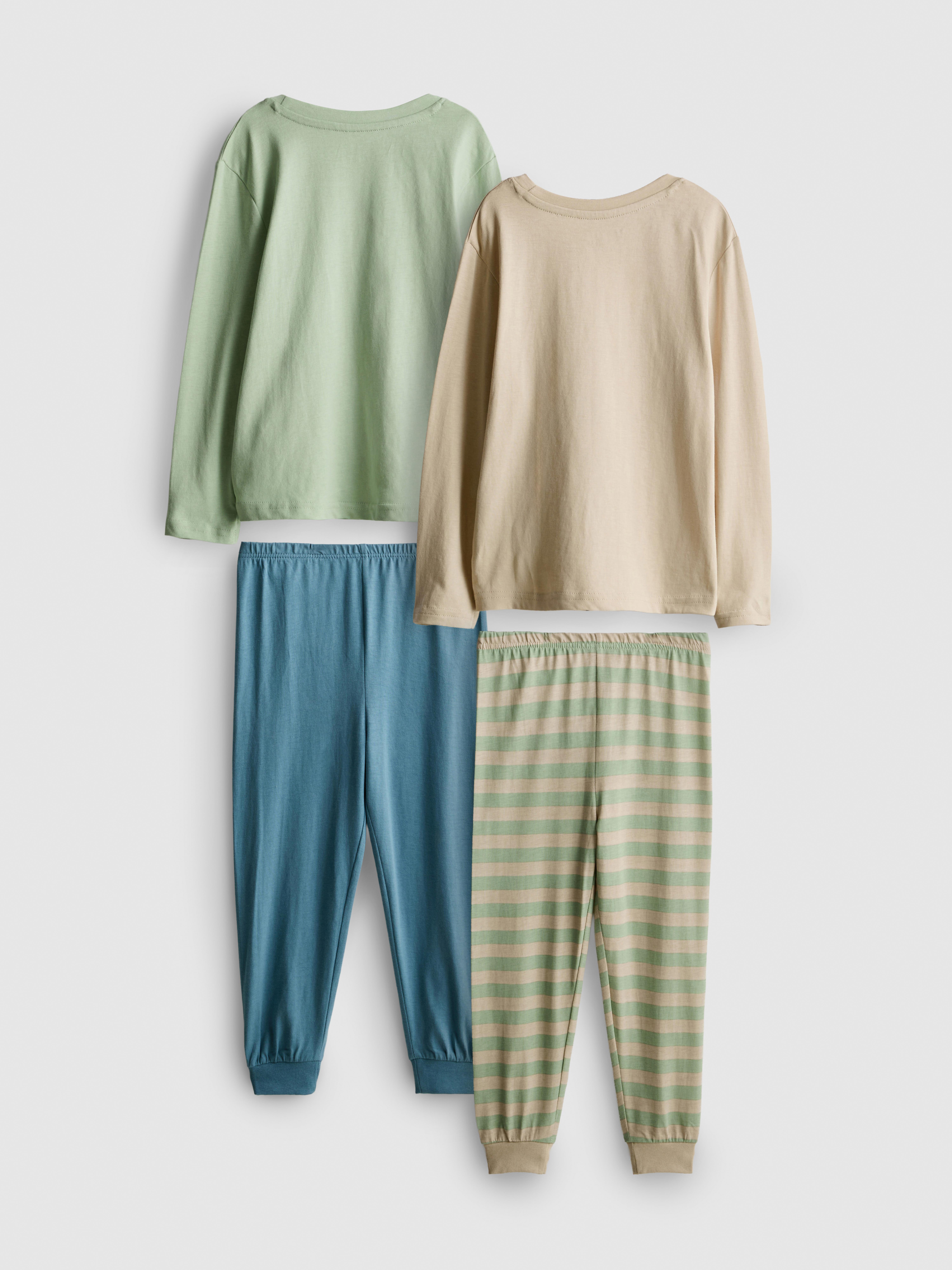 1-8 jr | Puur katoenen pyjama met print, set van 2