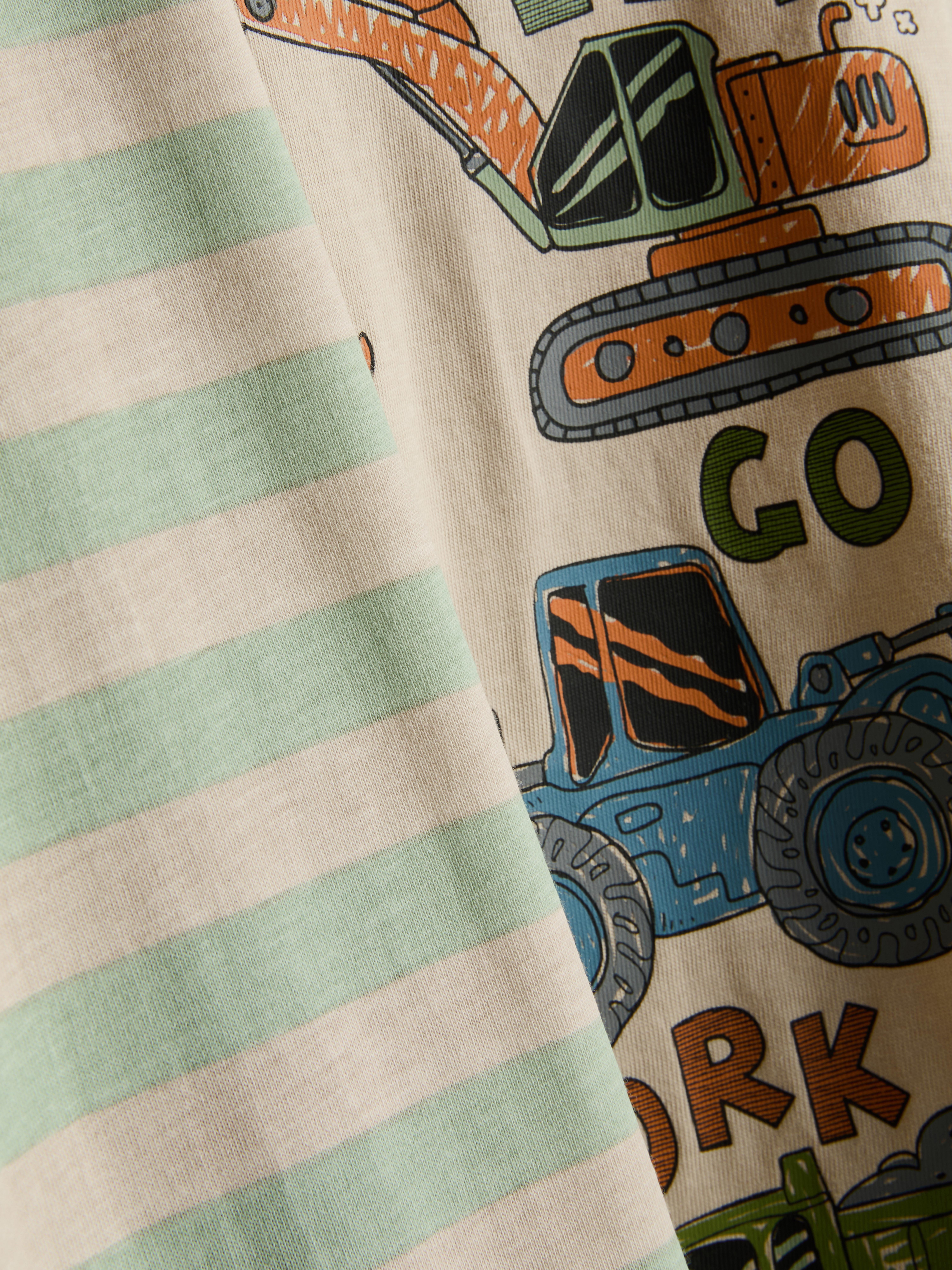 1-8 jr | Puur katoenen pyjama met print, set van 2
