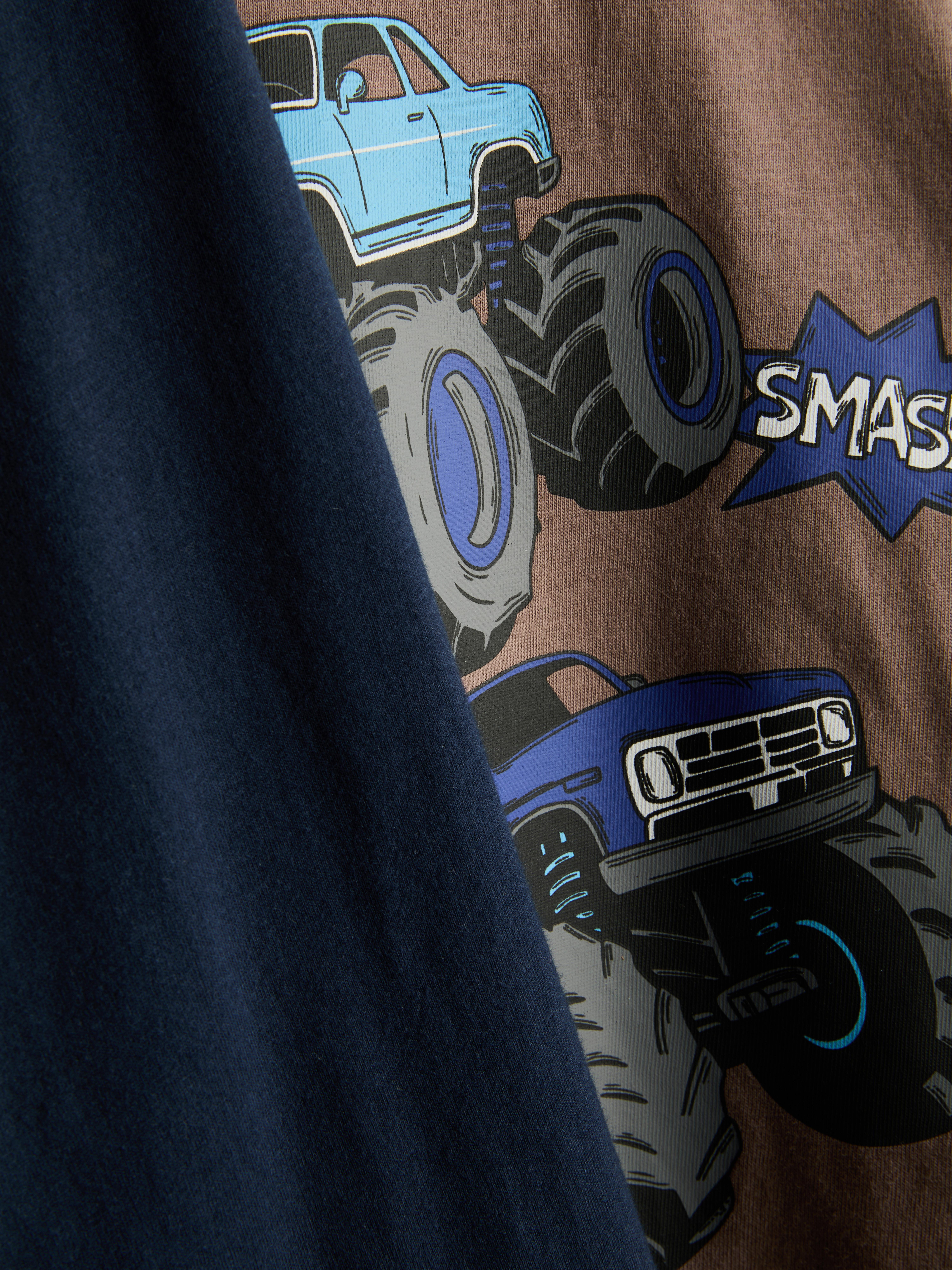 1–9 ans | 2 pyjamas en pur coton à motif monster truck