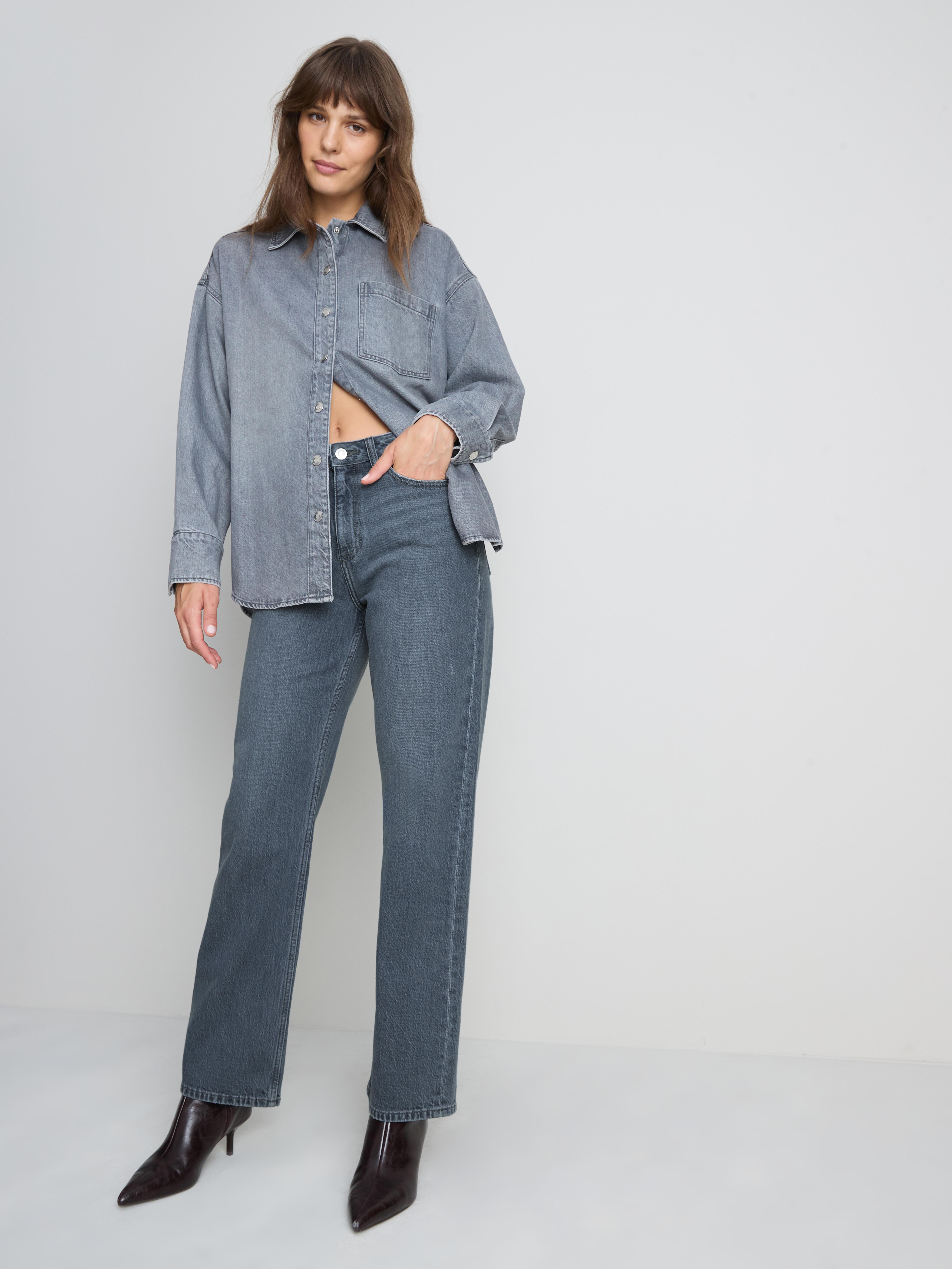 Cotton-Rich Straight-Leg Jeans