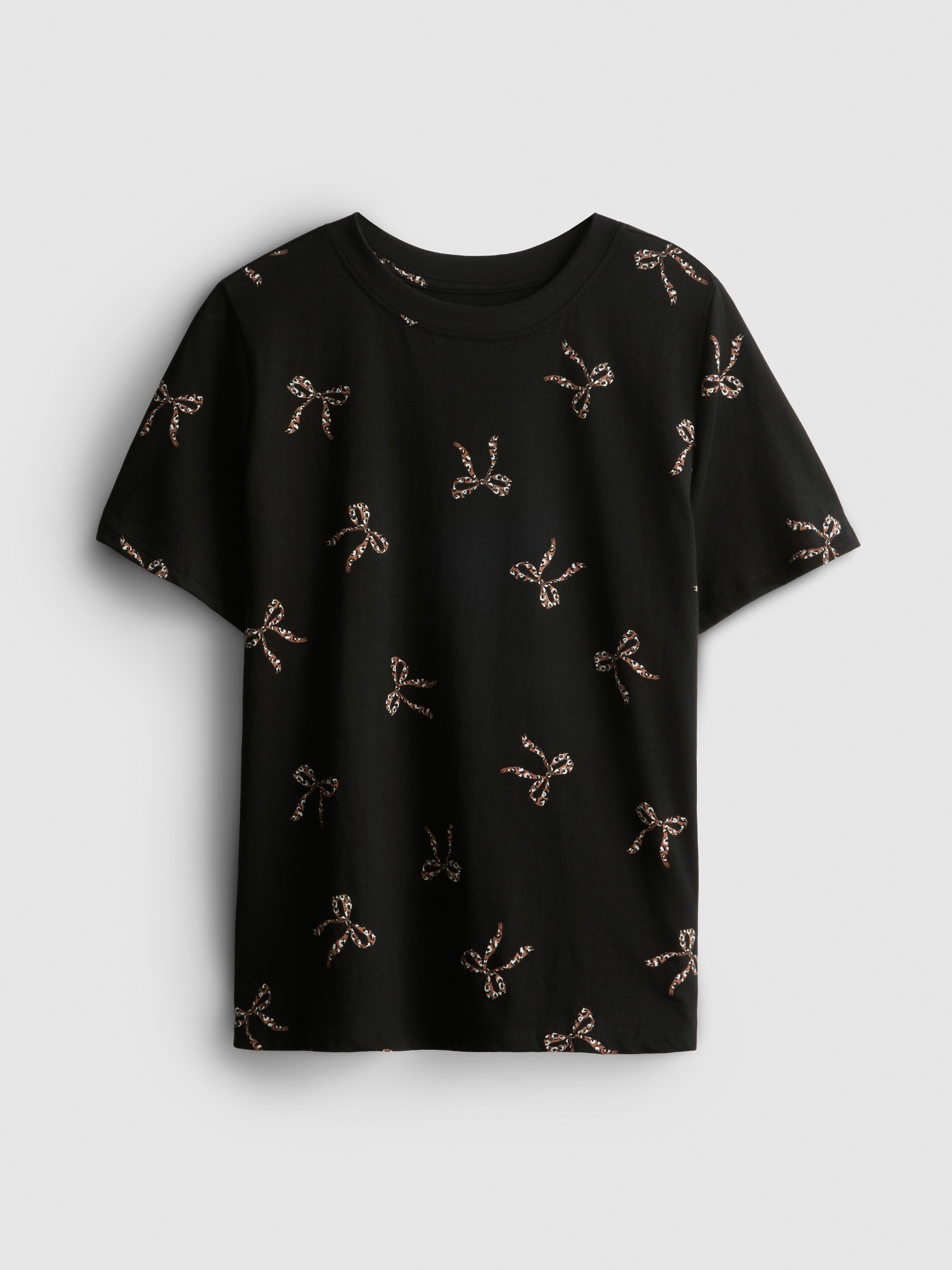 T-shirt van puur katoen met slangenprint