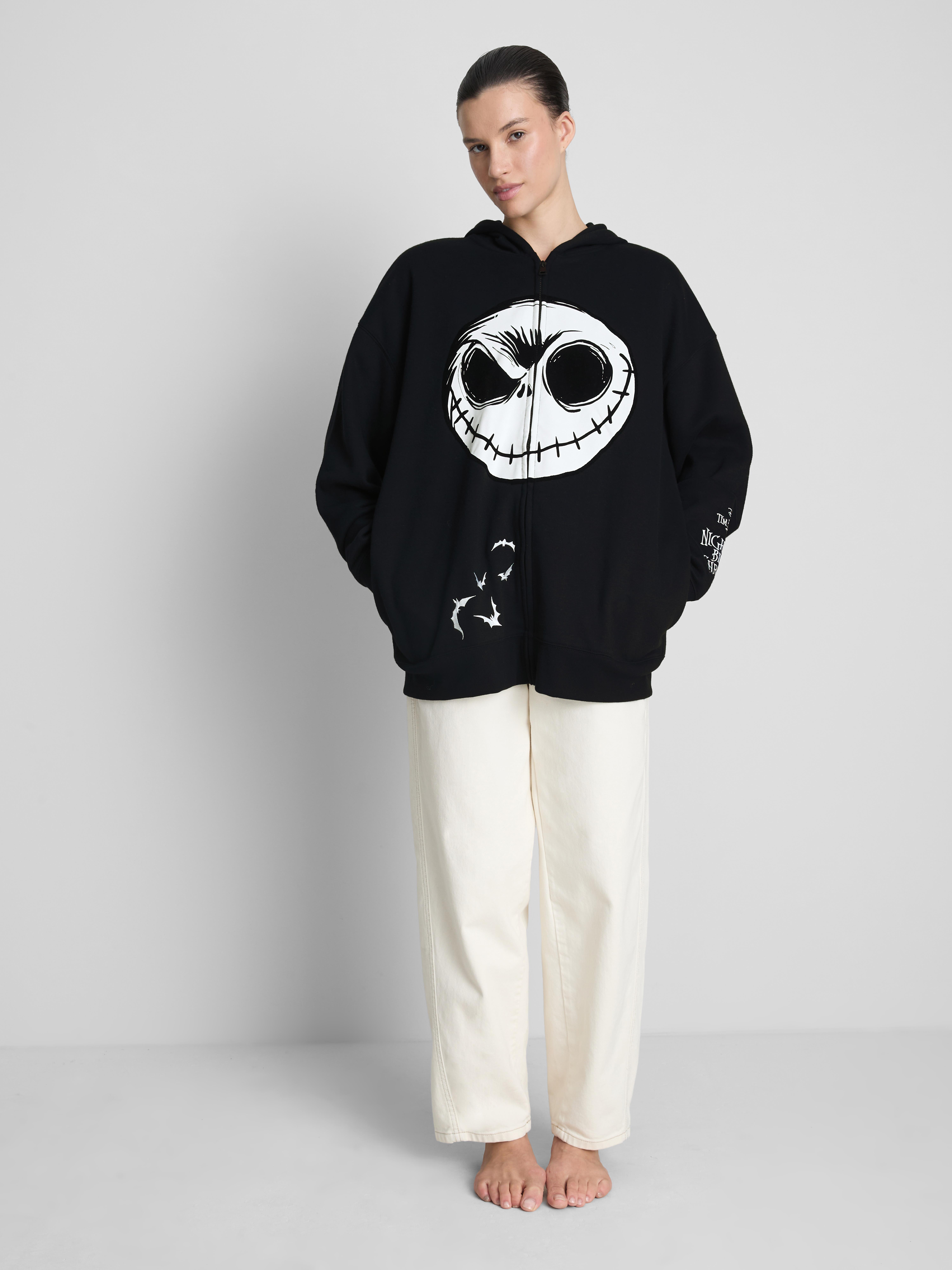 Disney Tim Burton's The Nightmare Before Christmas Graphic Zip Hoodie