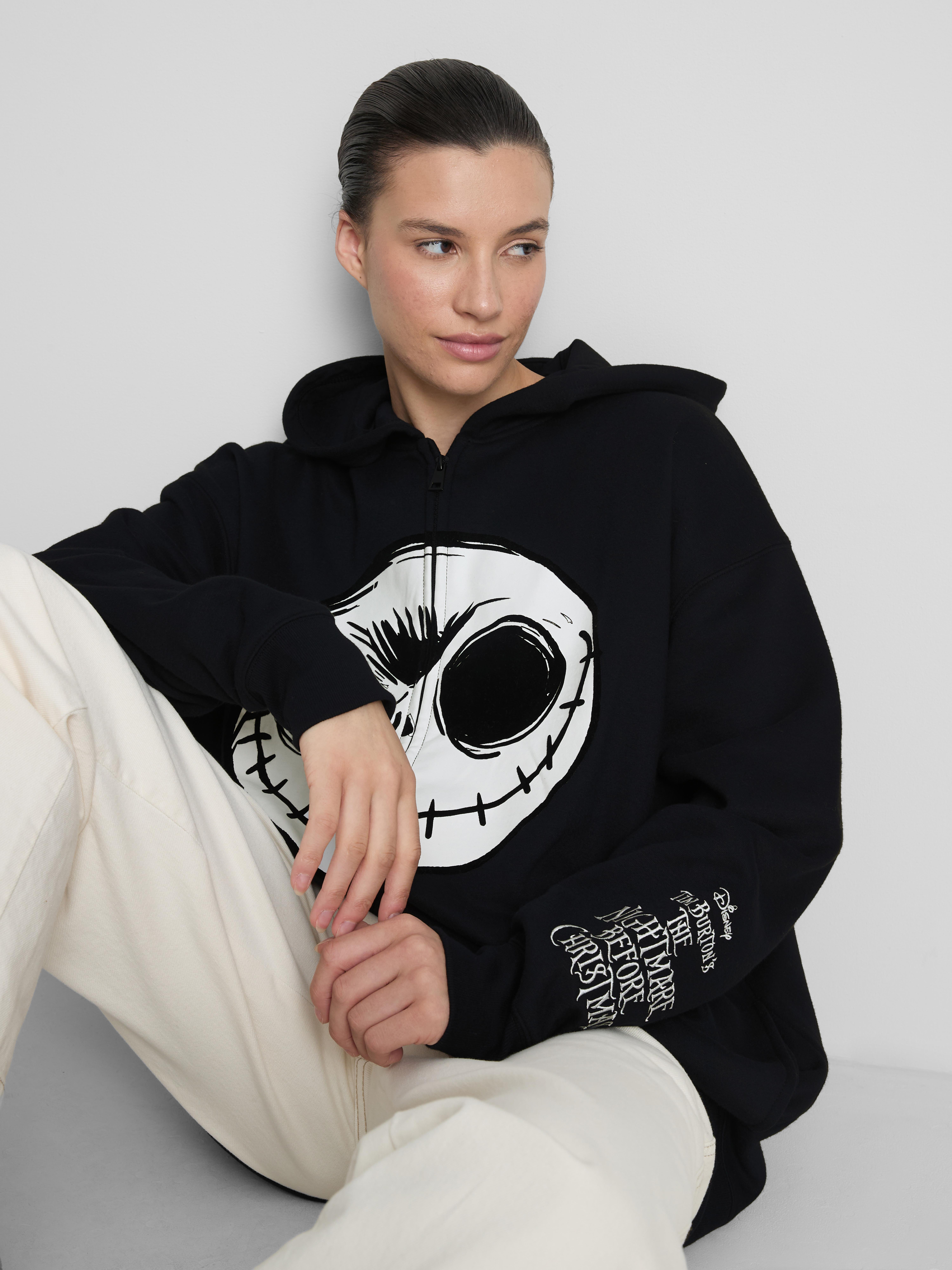 Disney Tim Burton's The Nightmare Before Christmas Graphic Zip Hoodie