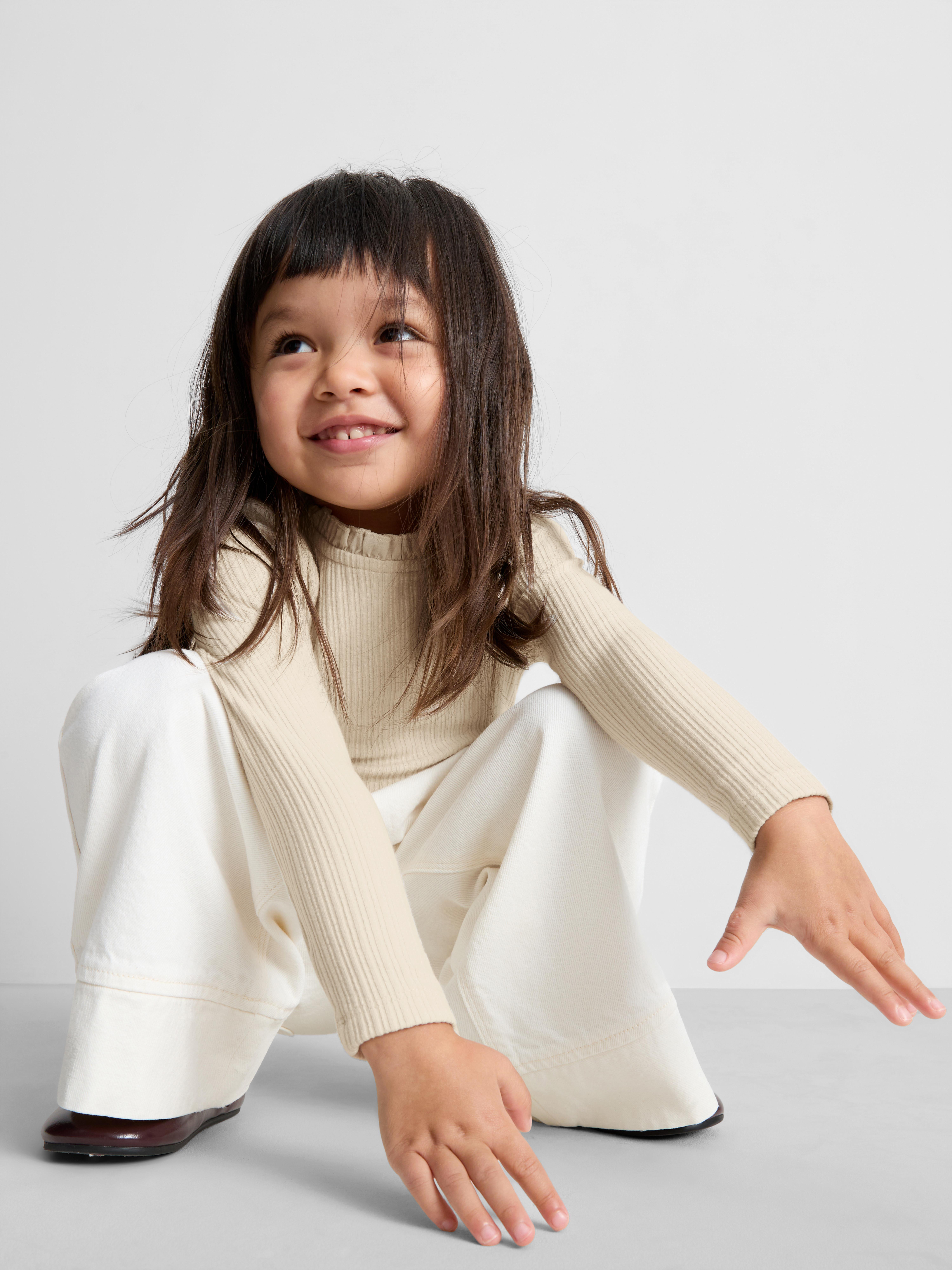 1-12yrs | The Edit Cotton Rich Pointelle Long Sleeve T-Shirt