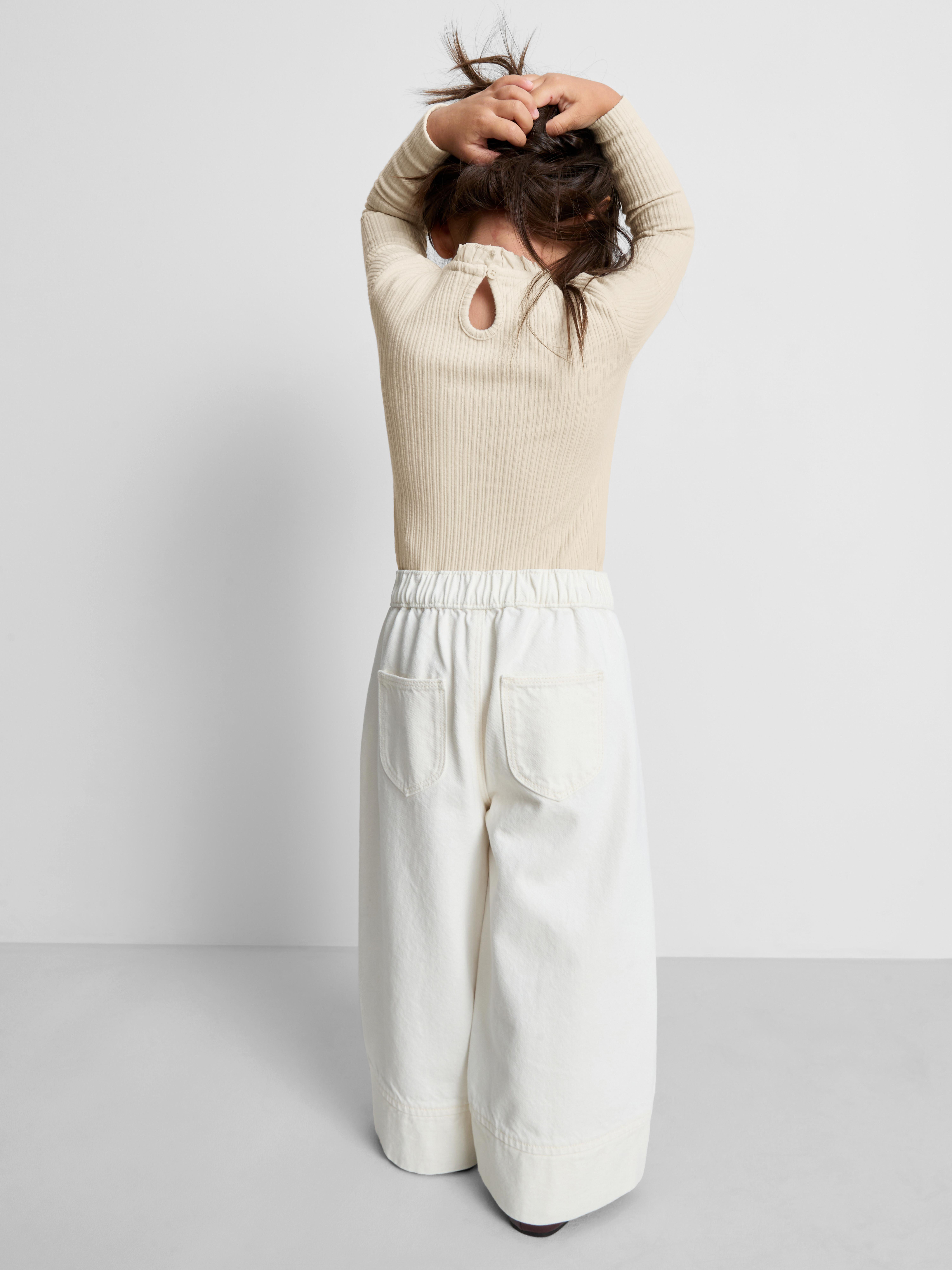 1-12yrs | The Edit Cotton Rich Pointelle Long Sleeve T-Shirt