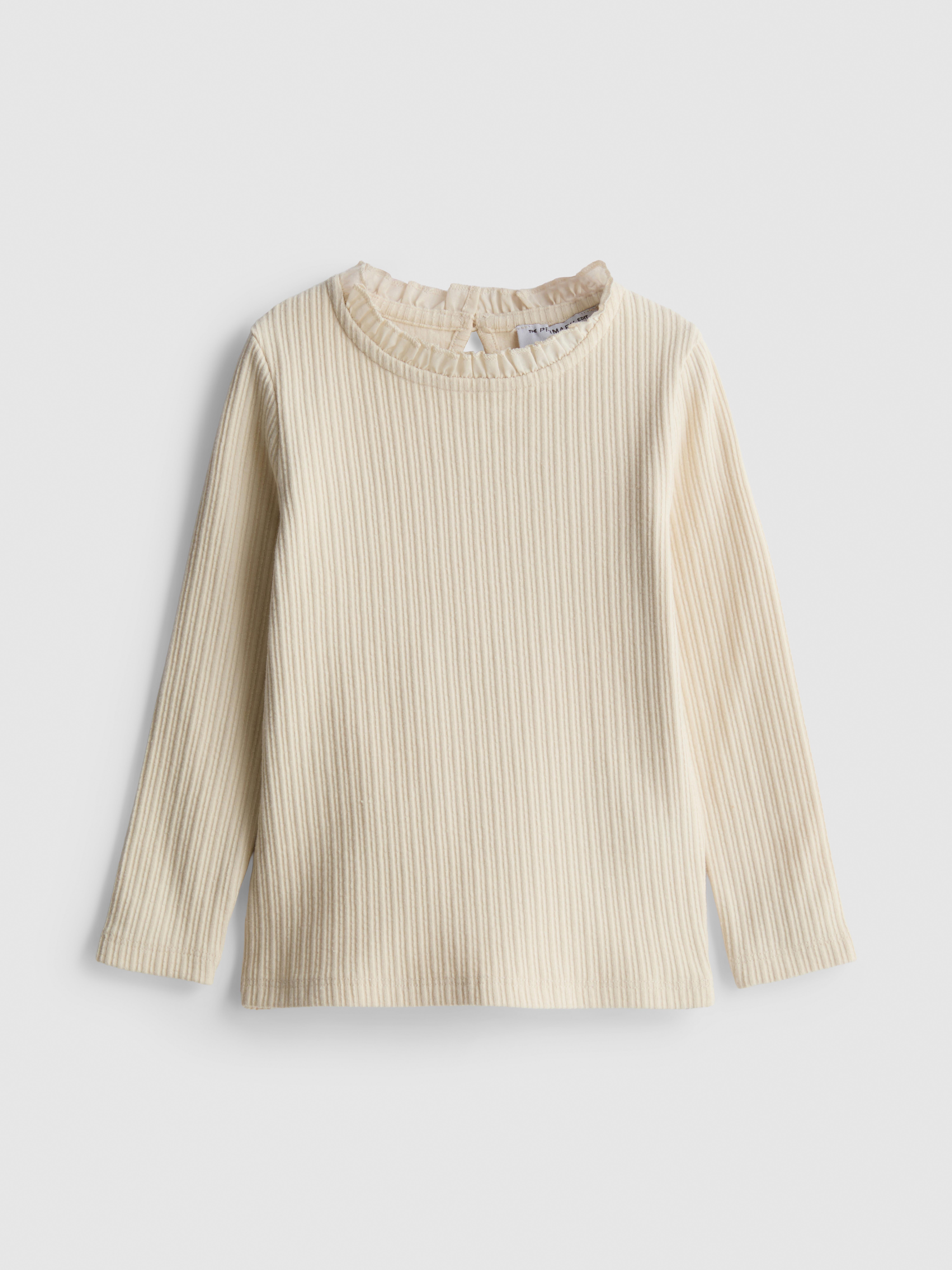 1-12yrs | The Edit Cotton Rich Pointelle Long Sleeve T-Shirt