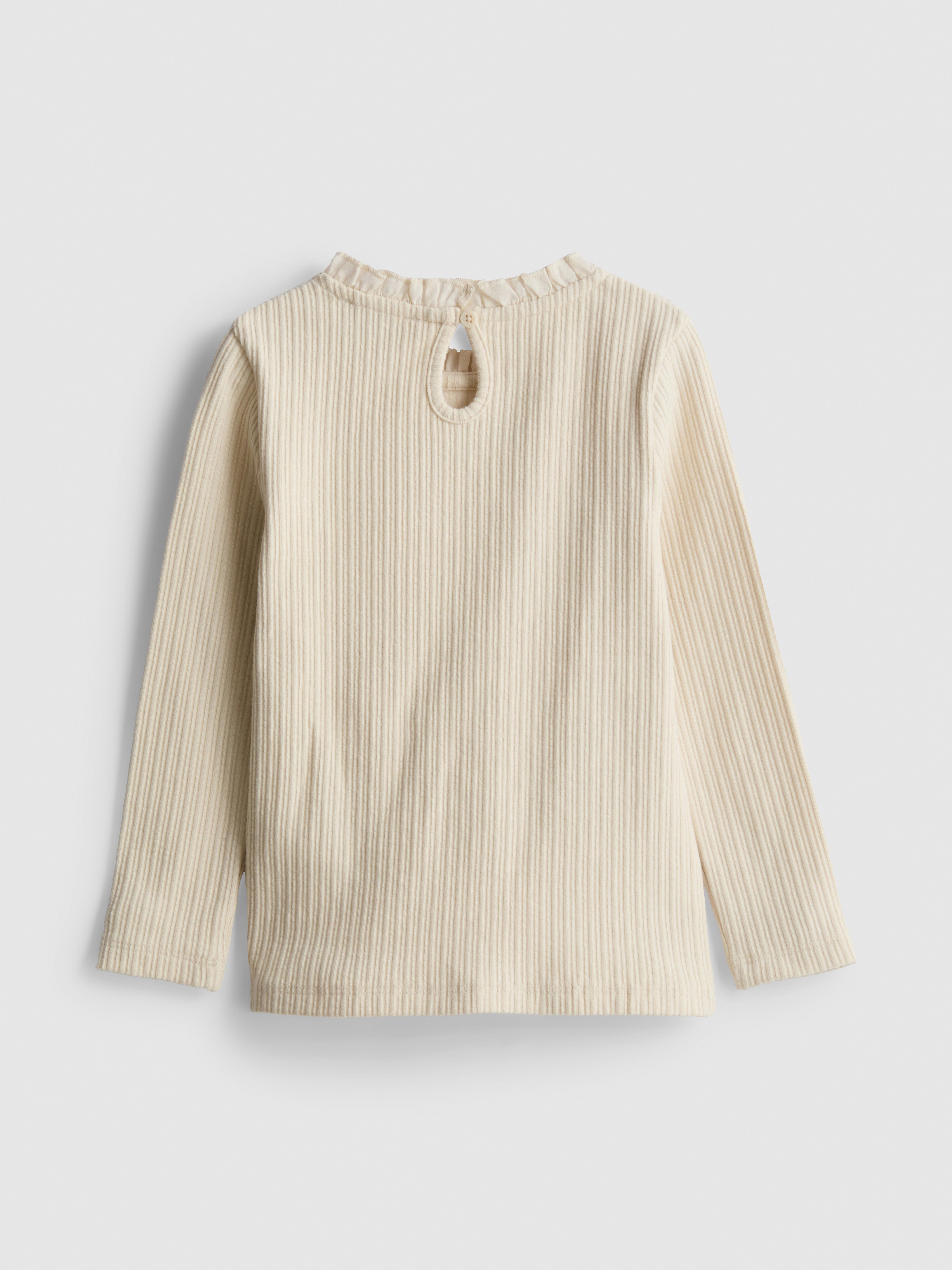 1-12yrs | The Edit Cotton Rich Pointelle Long Sleeve T-Shirt