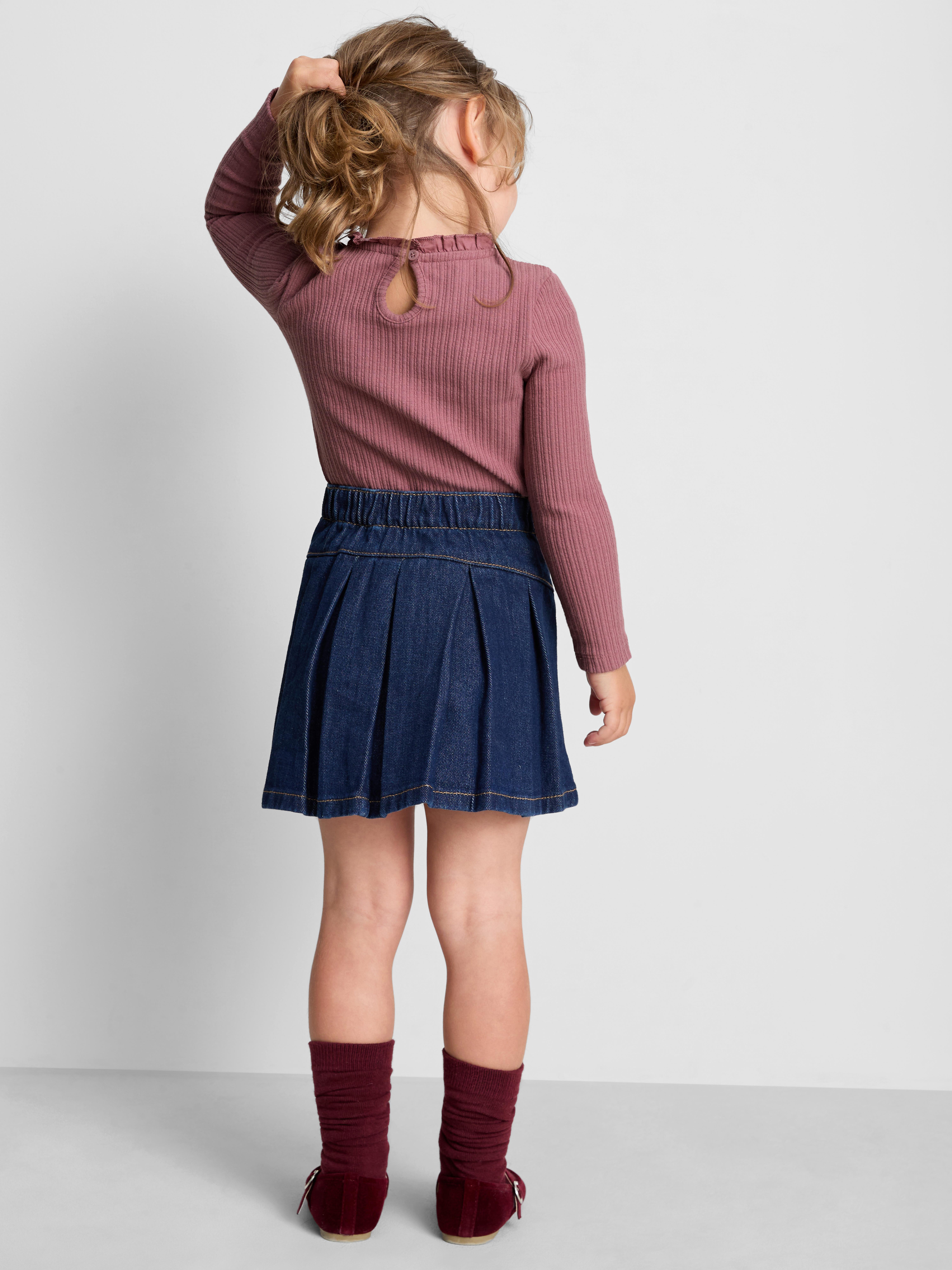 1-12yrs | The Edit Cotton Rich Pointelle Long Sleeve T-Shirt