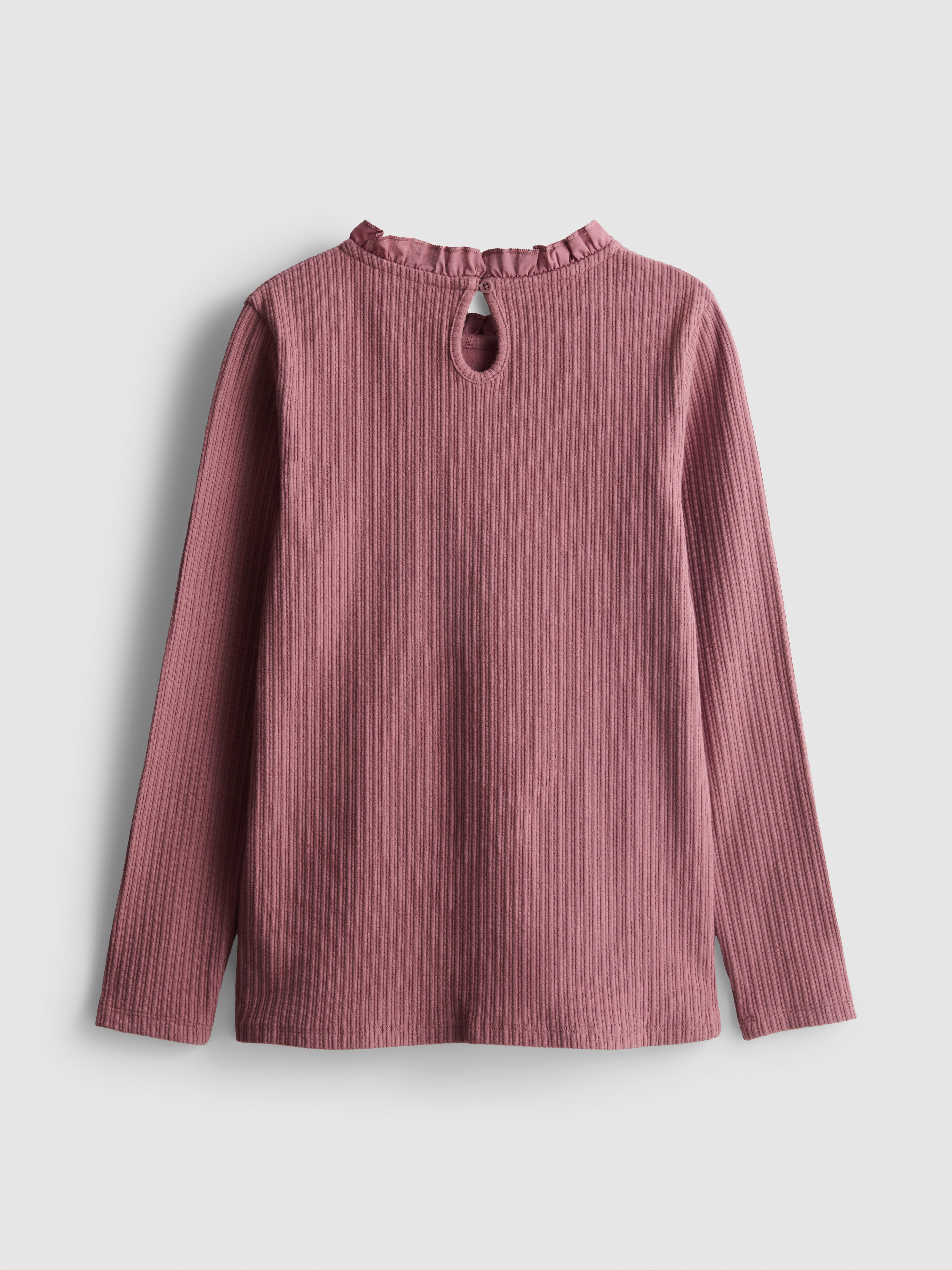 1-12yrs | The Edit Cotton Rich Pointelle Long Sleeve T-Shirt