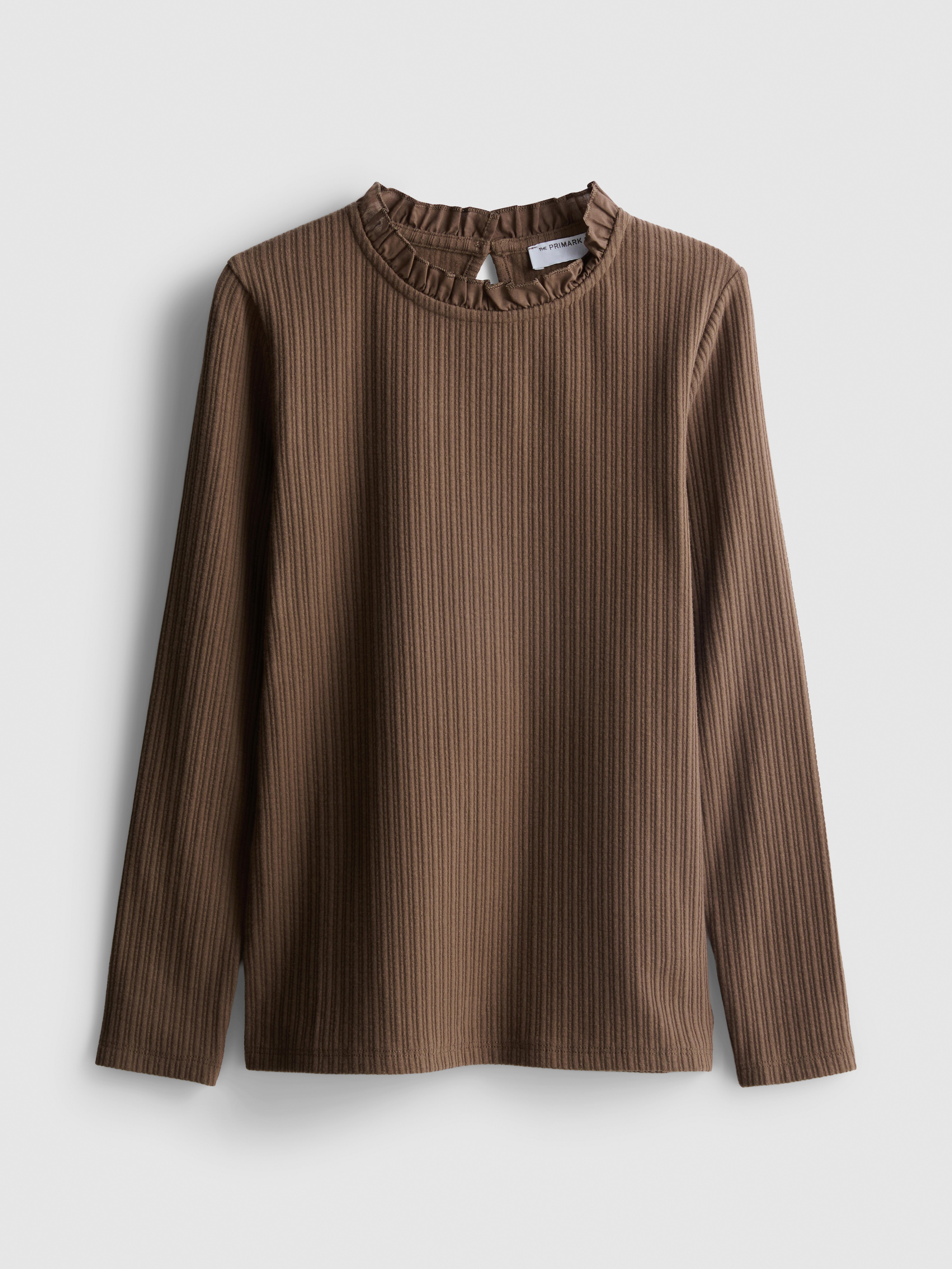 1-12yrs | The Edit Cotton Rich Pointelle Long Sleeve T-Shirt