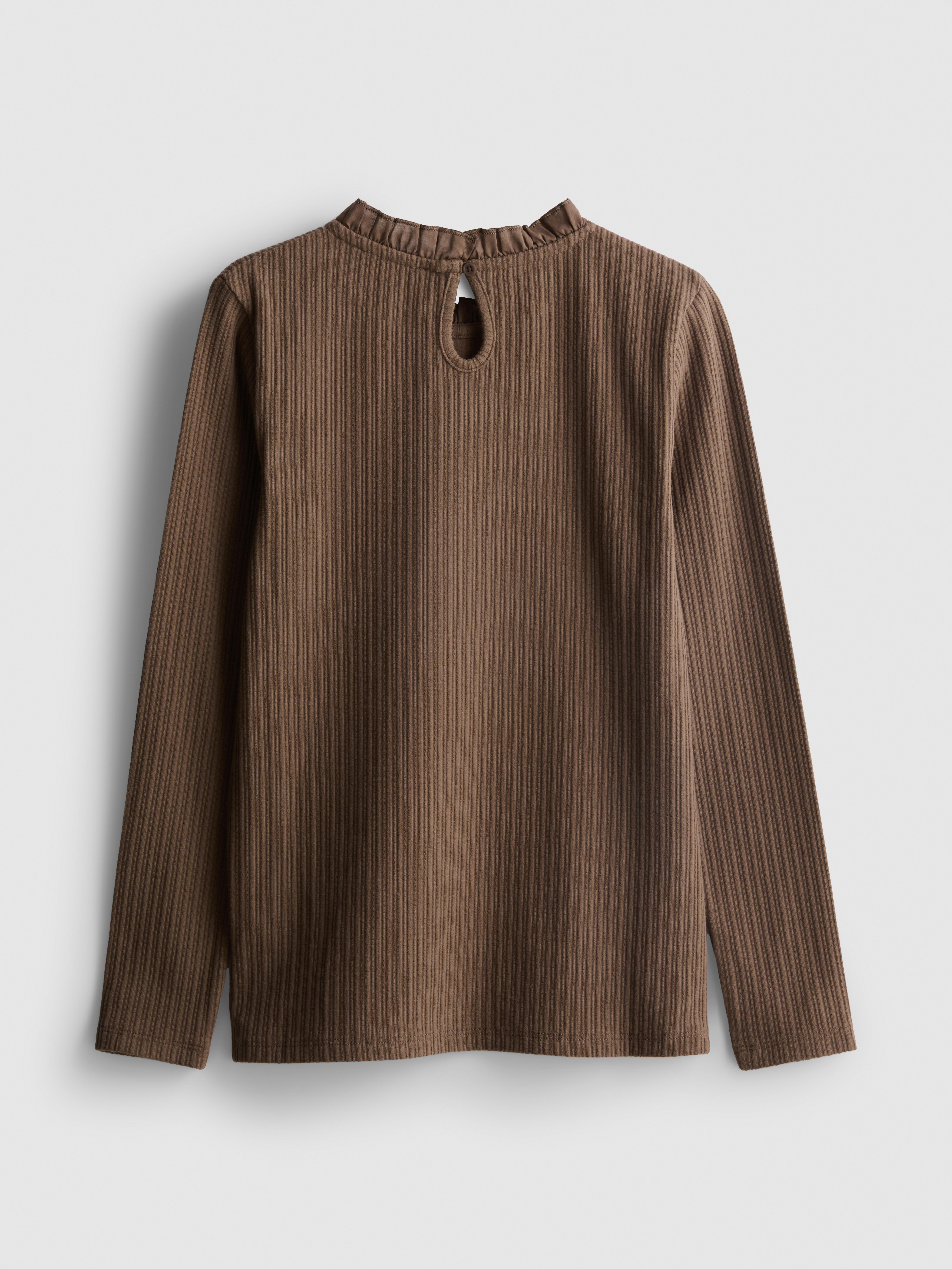 1-12yrs | The Edit Cotton Rich Pointelle Long Sleeve T-Shirt