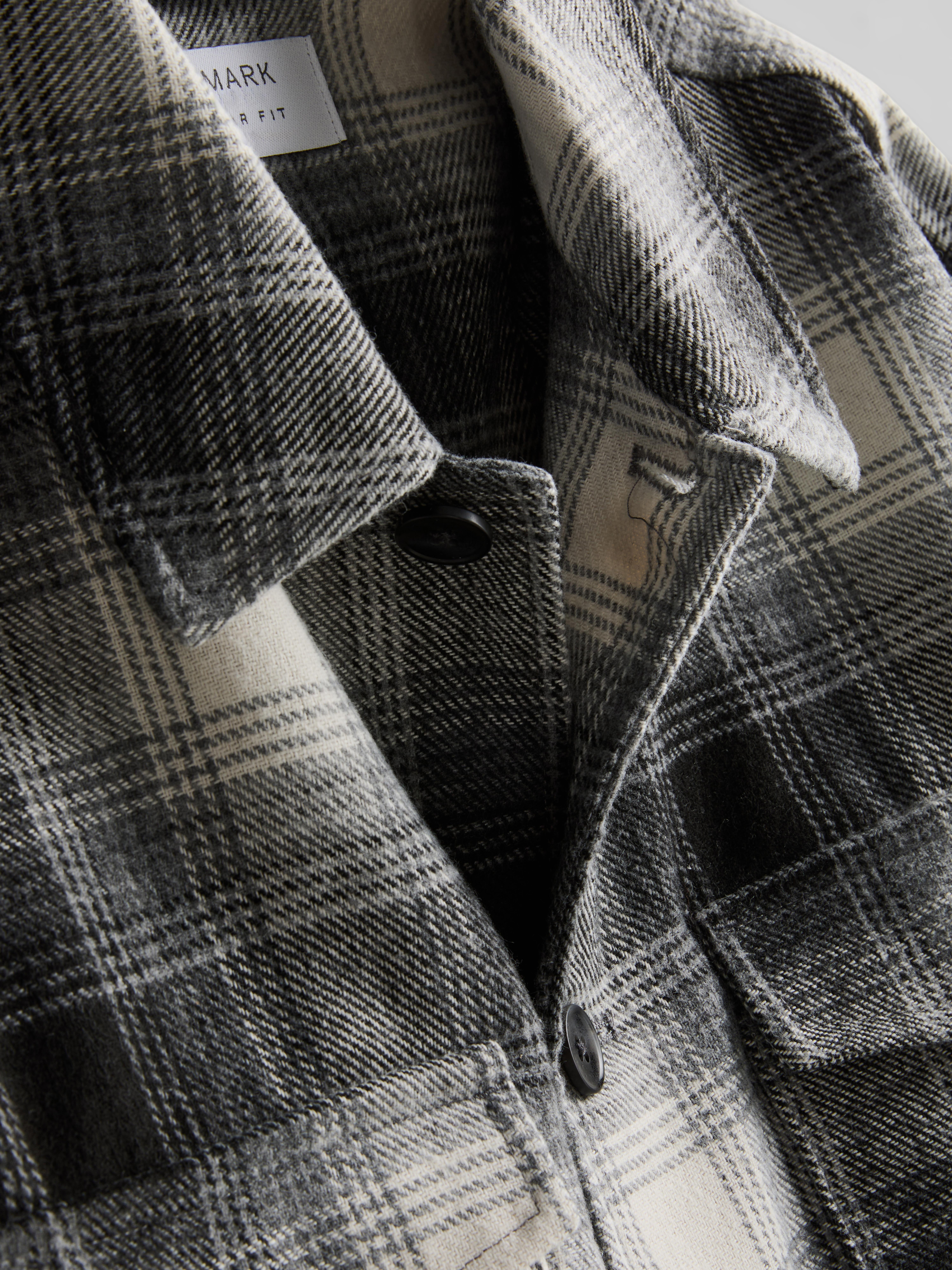 Plaid Button-Up Overshirt