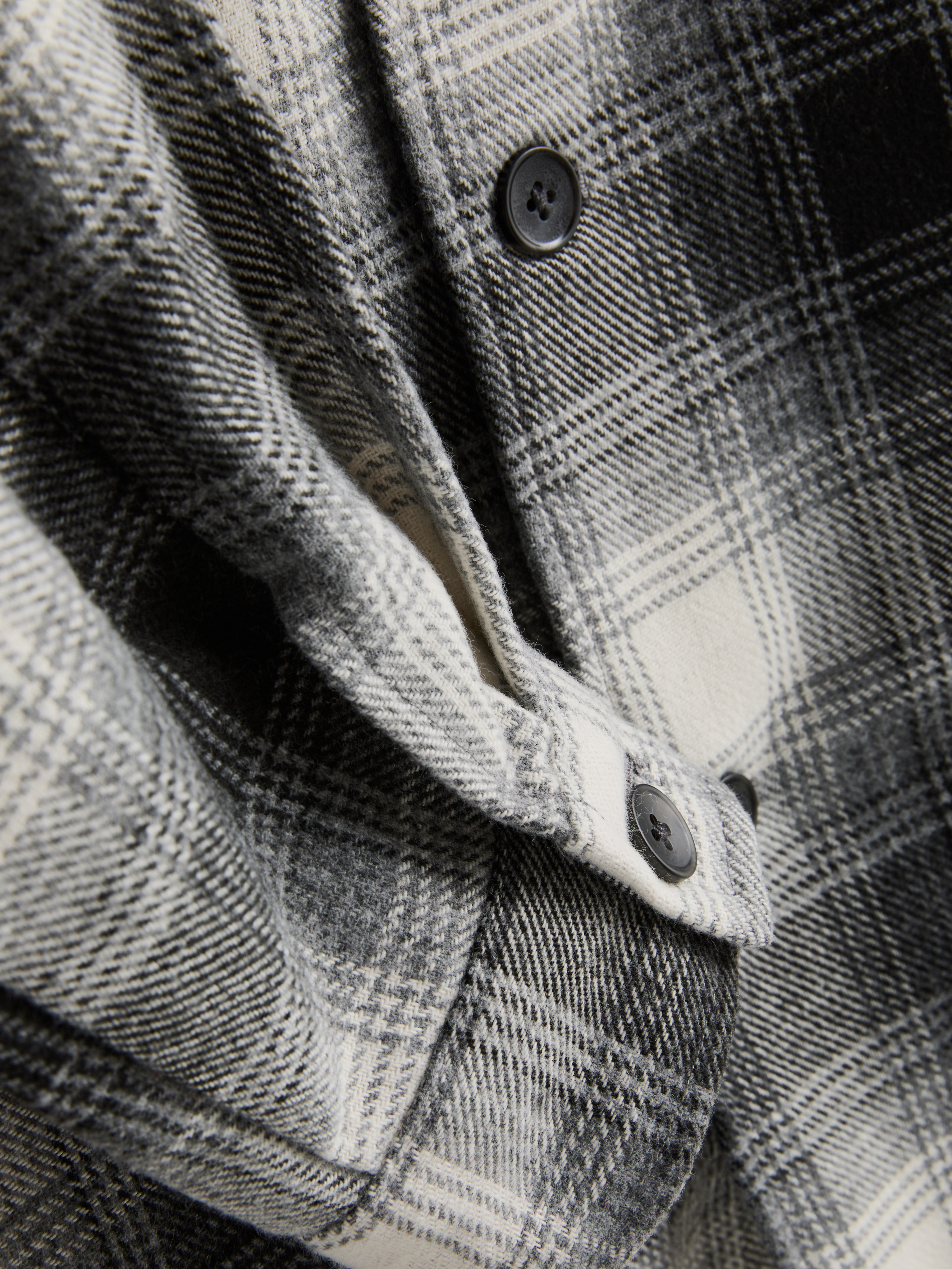 Plaid Button-Up Overshirt