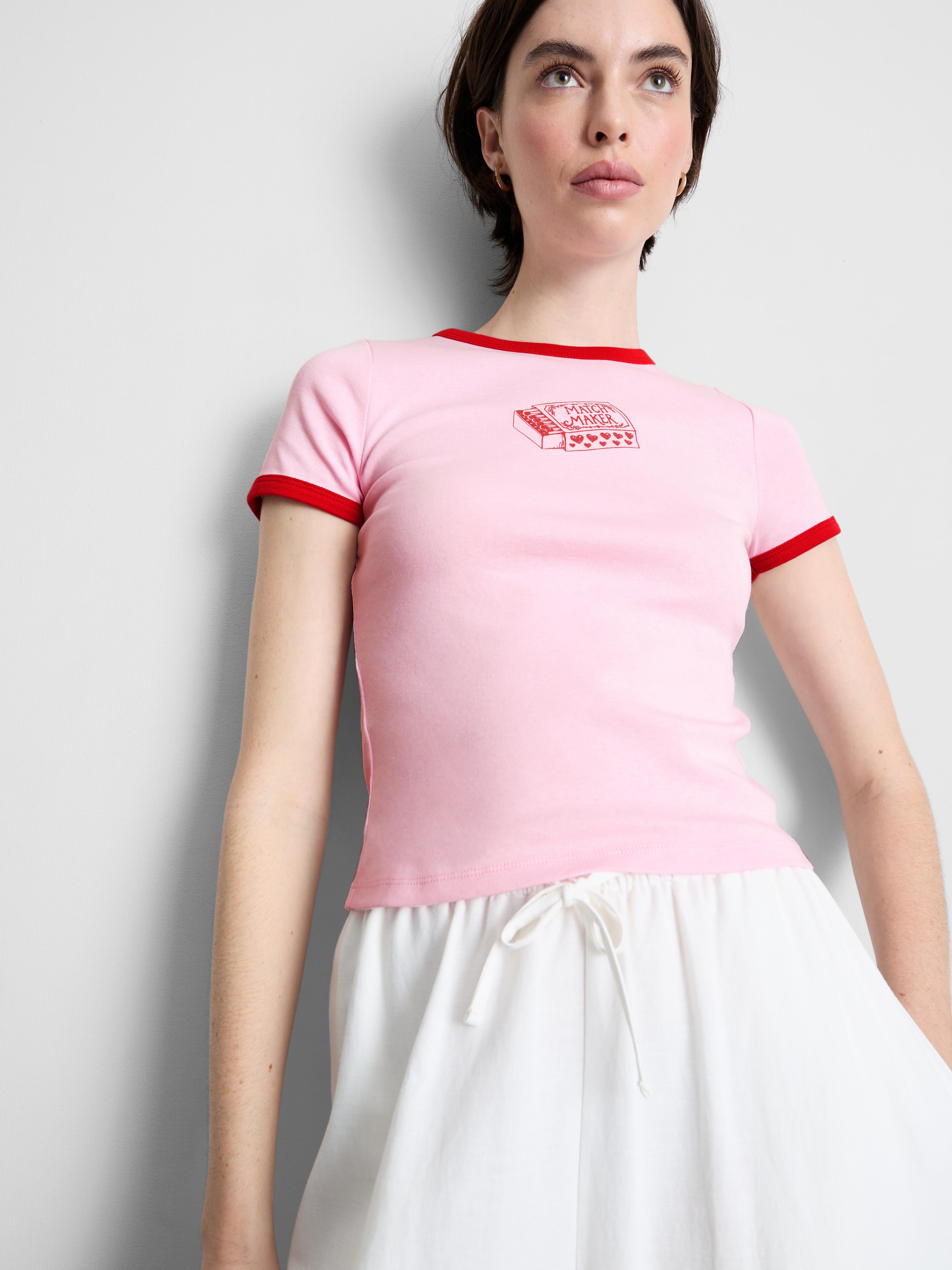Dětské bavlněné tričko typu baby tee s lemováním