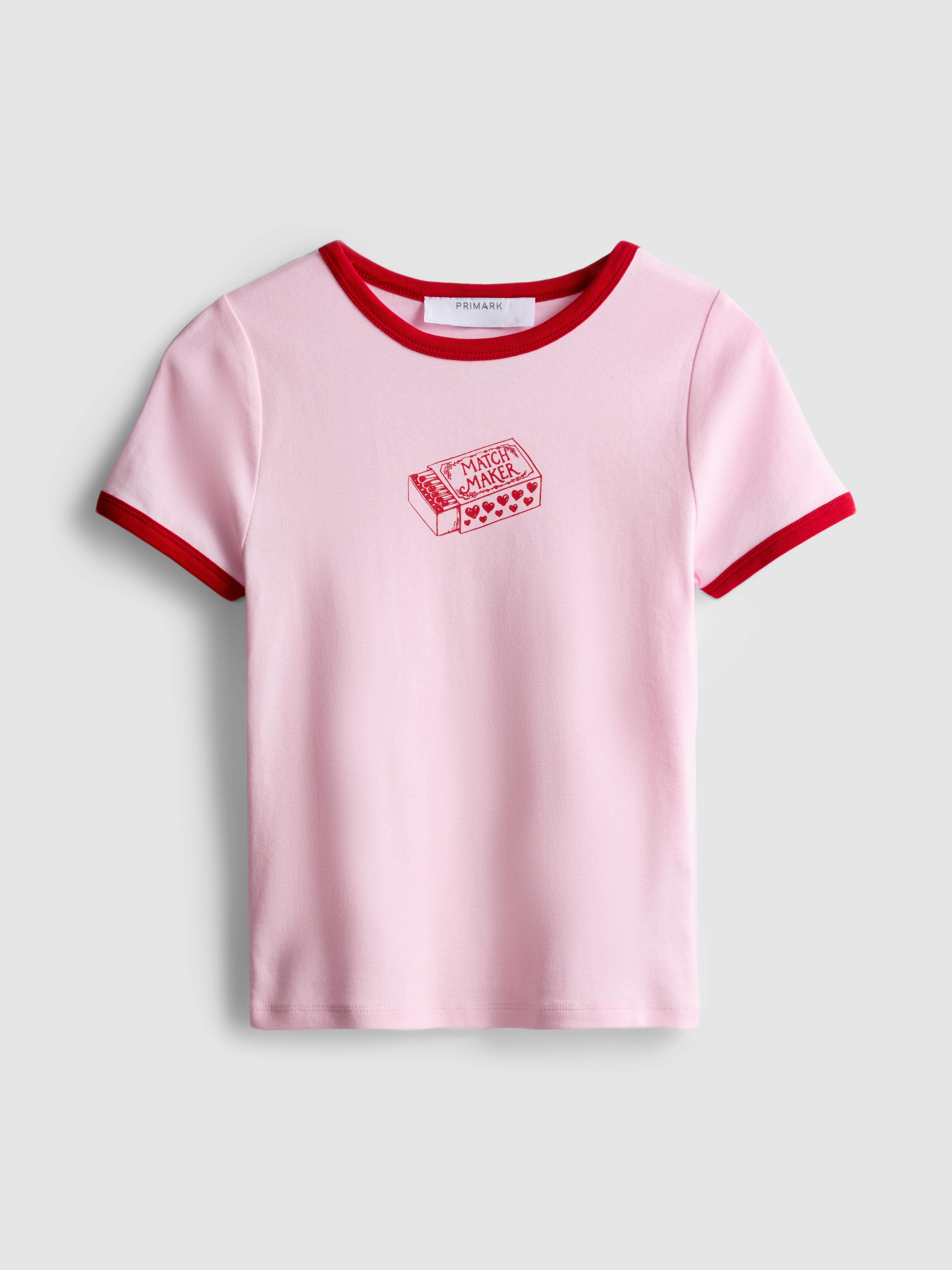 Printed Cotton Ringer Baby Tee