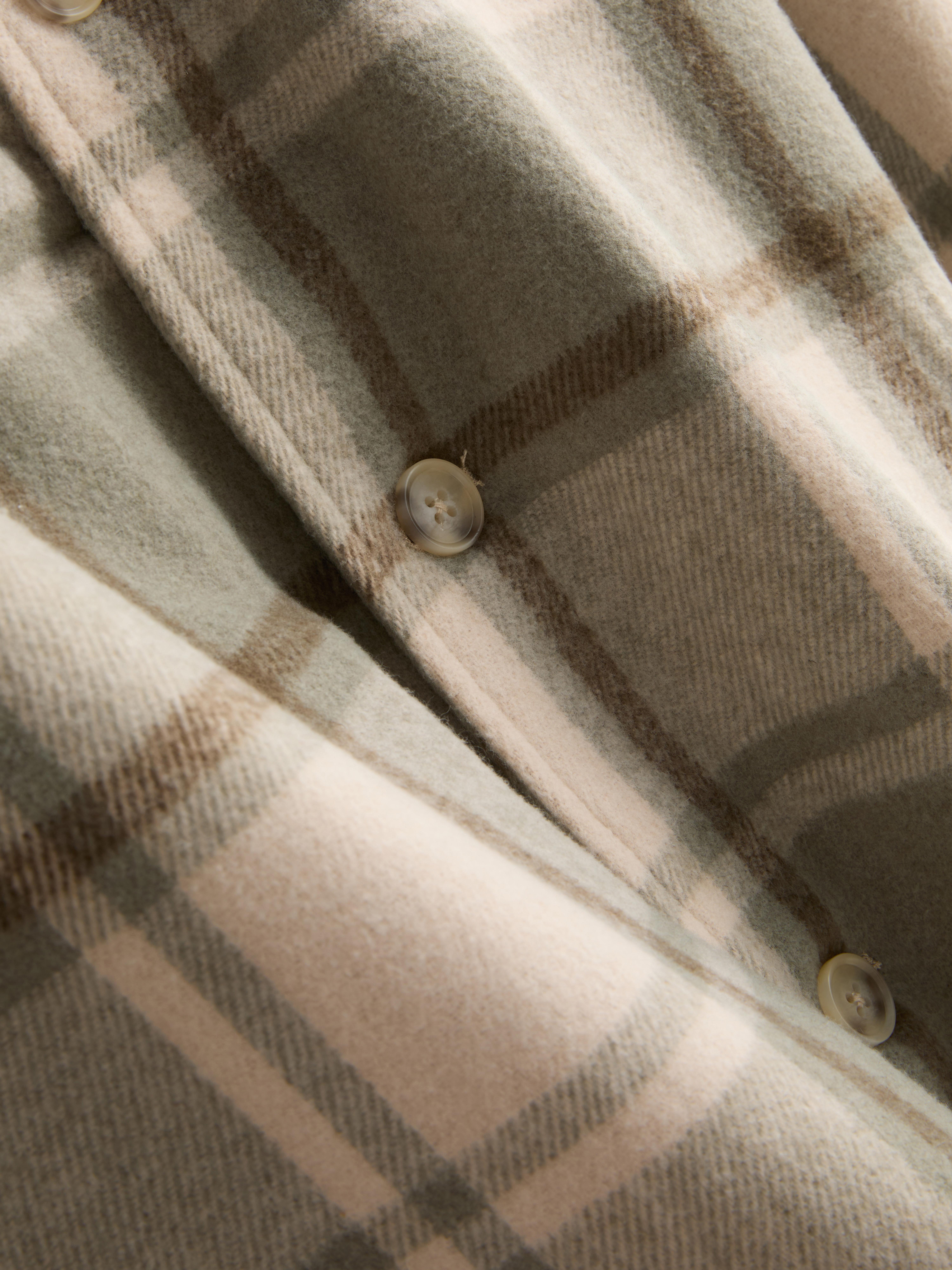 Check Button-Up Overshirt