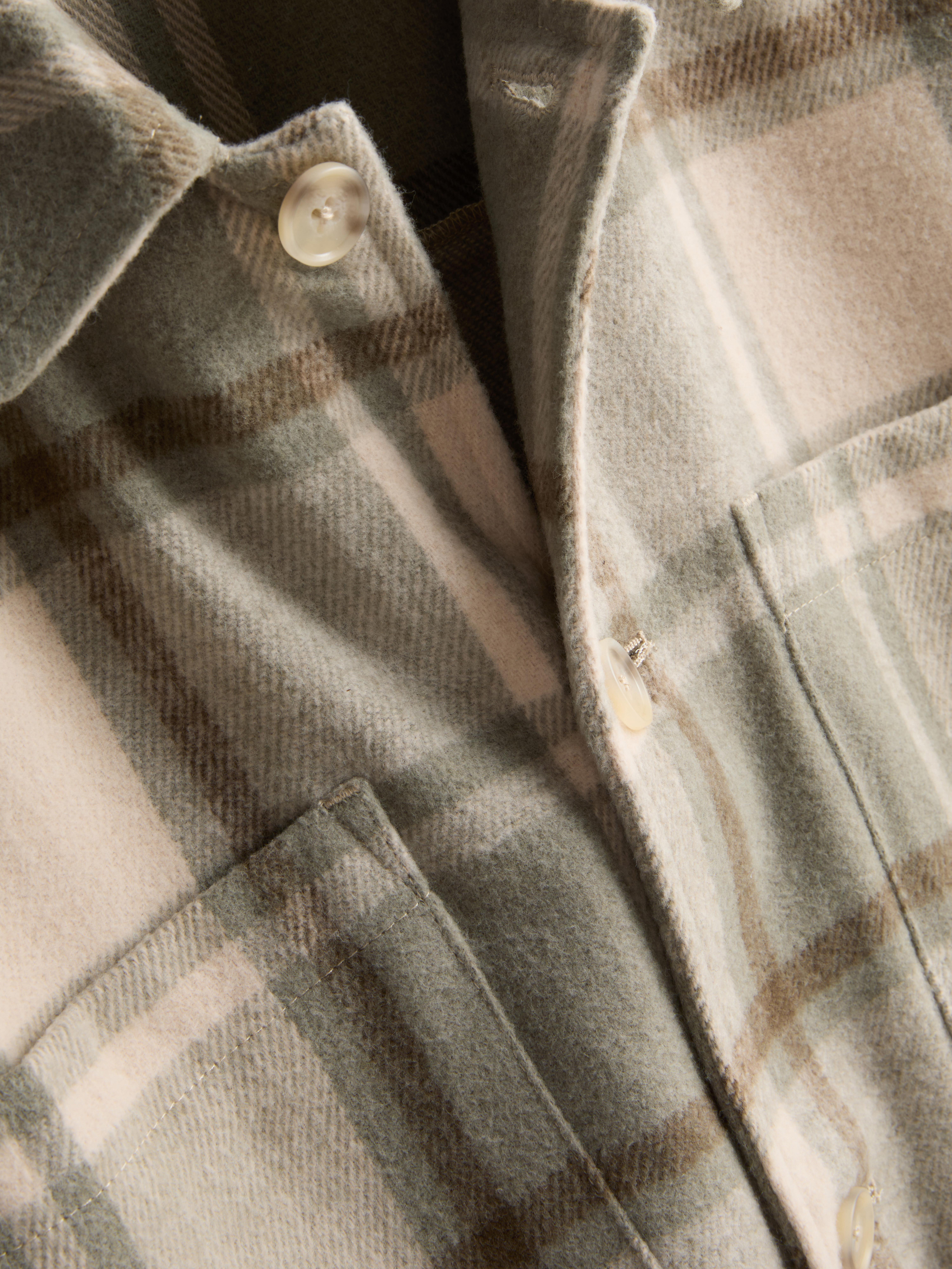 Check Button-Up Overshirt