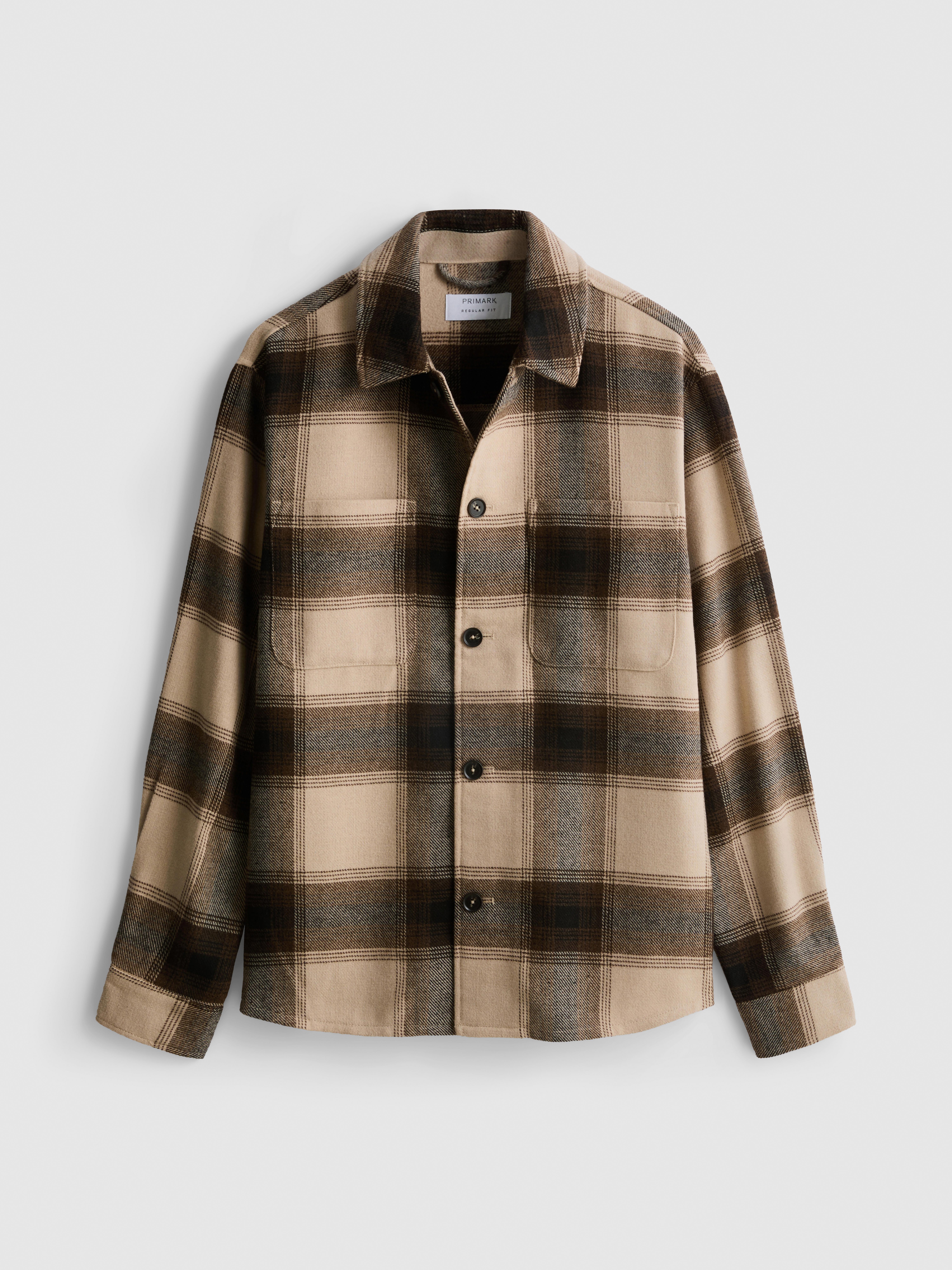 Check Button-Up Overshirt