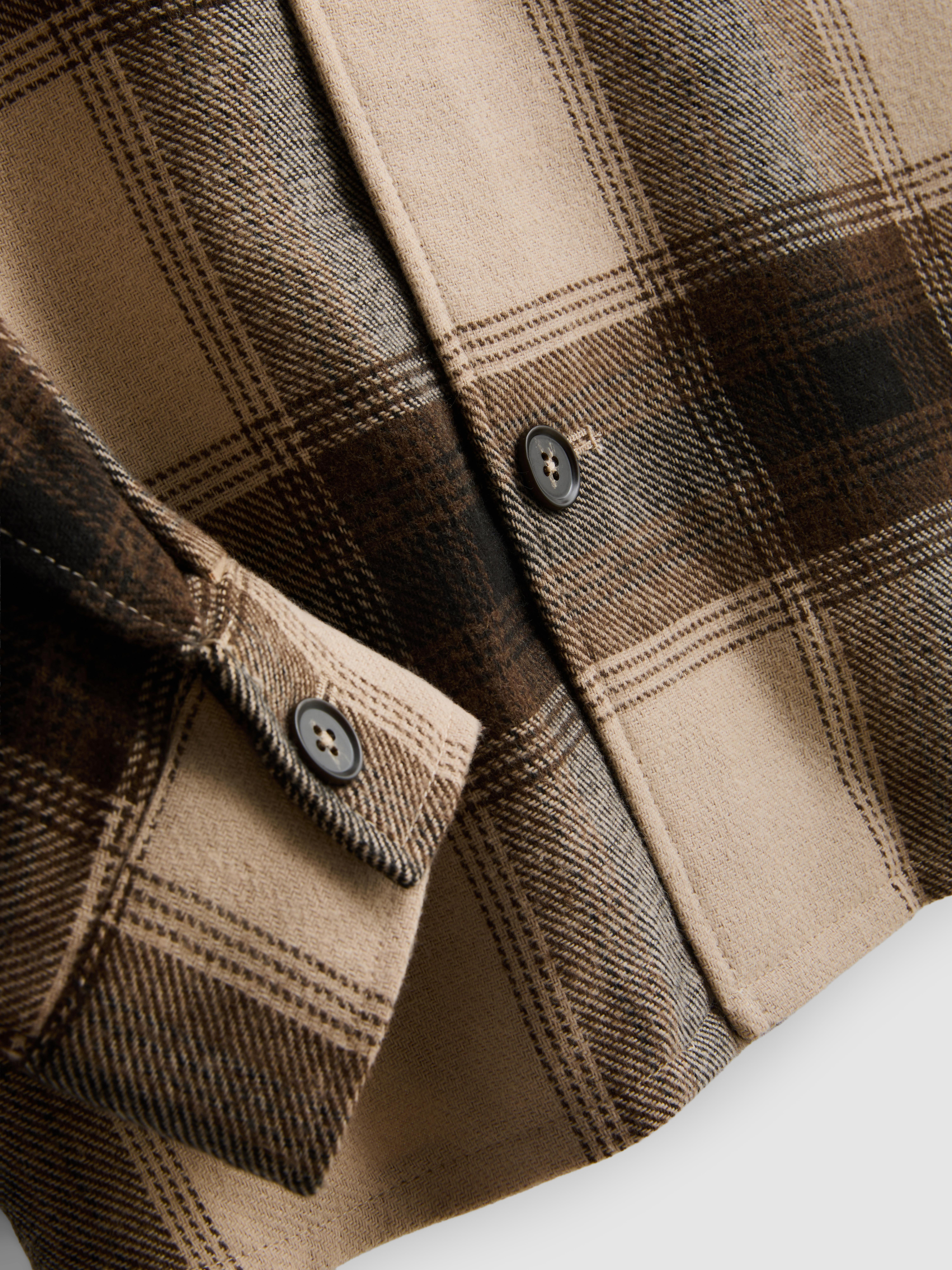 Check Button-Up Overshirt