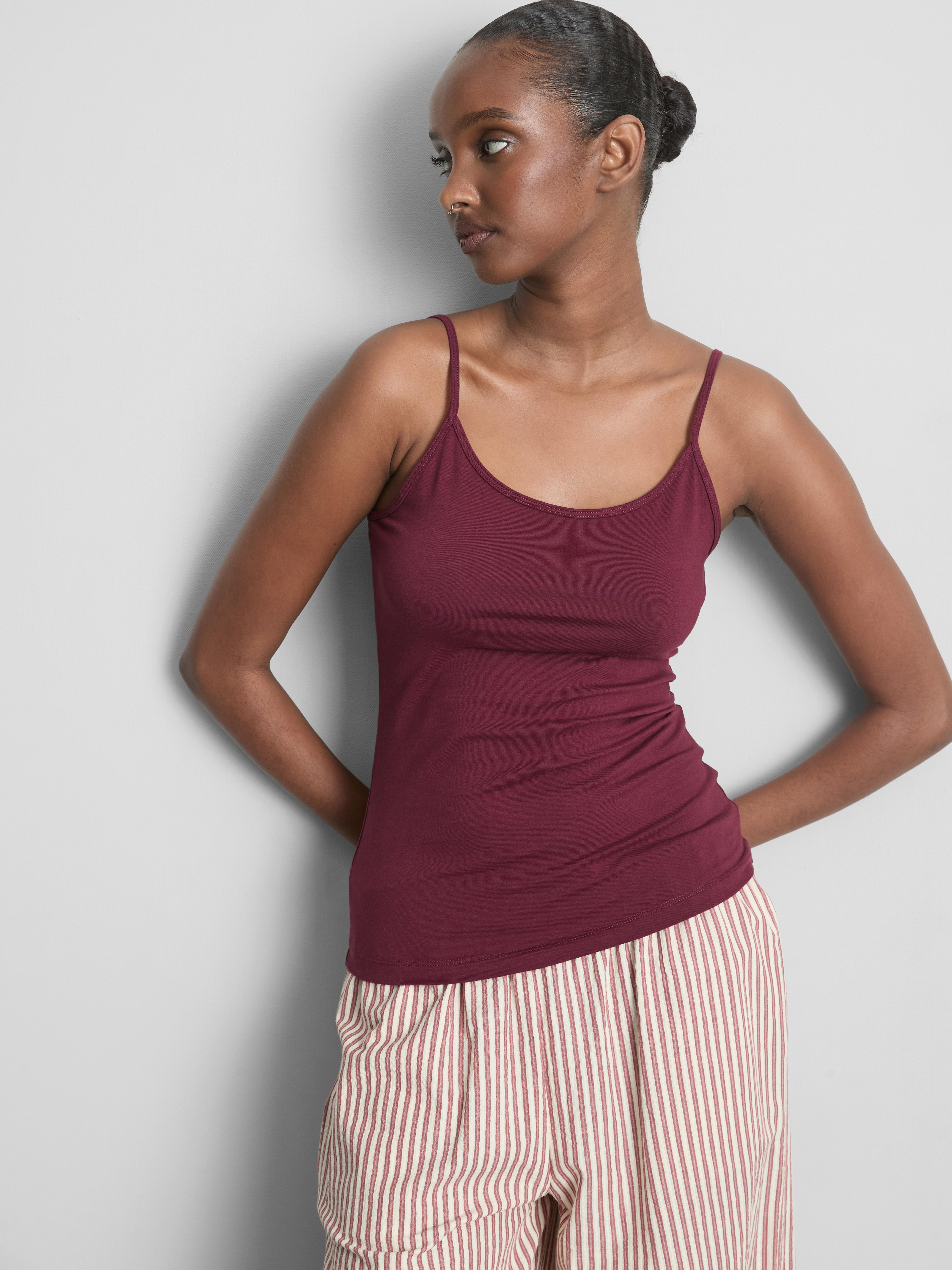 Cotton Rich Strappy Cami Top