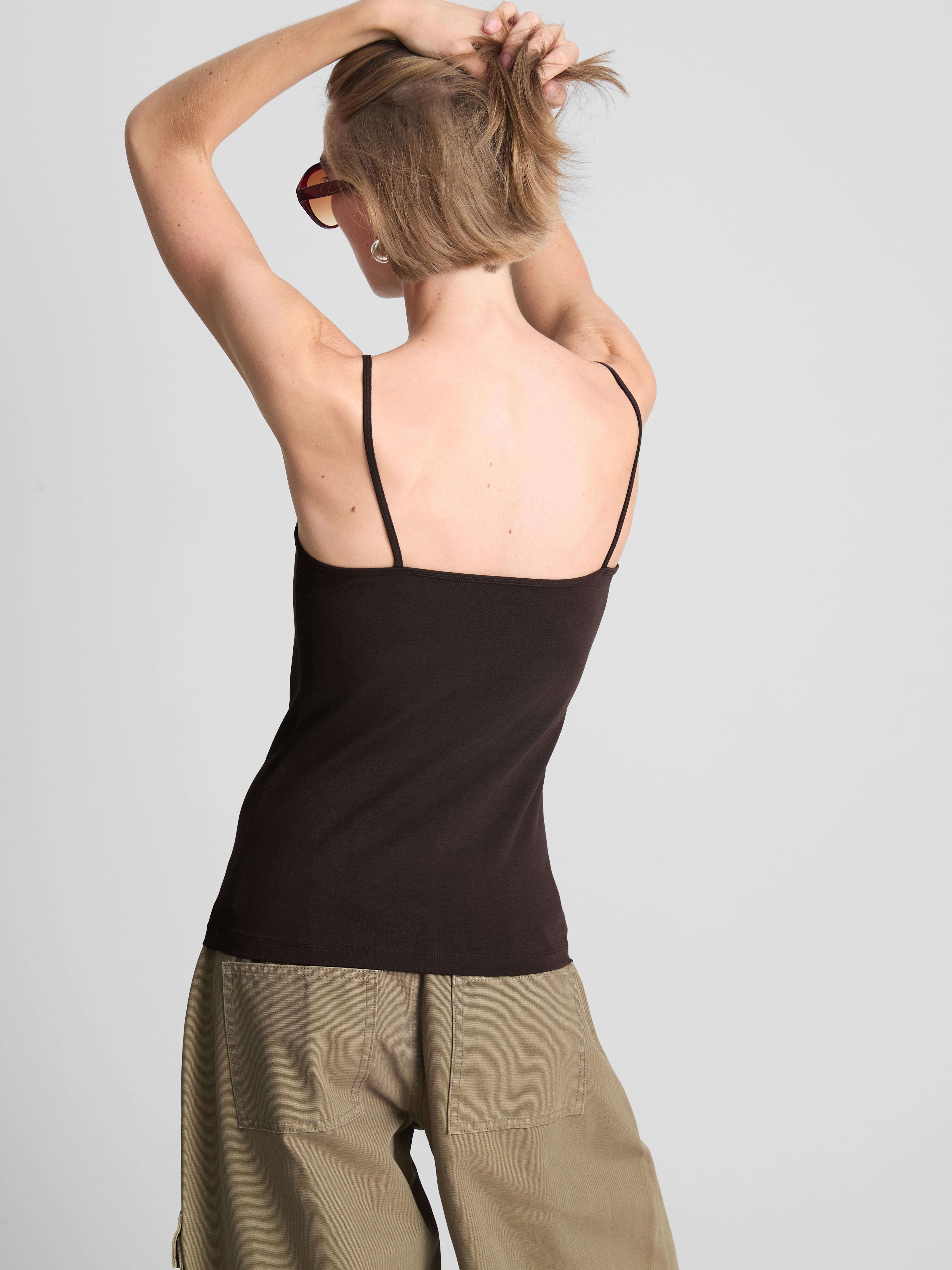 Cotton Rich Strappy Cami Top
