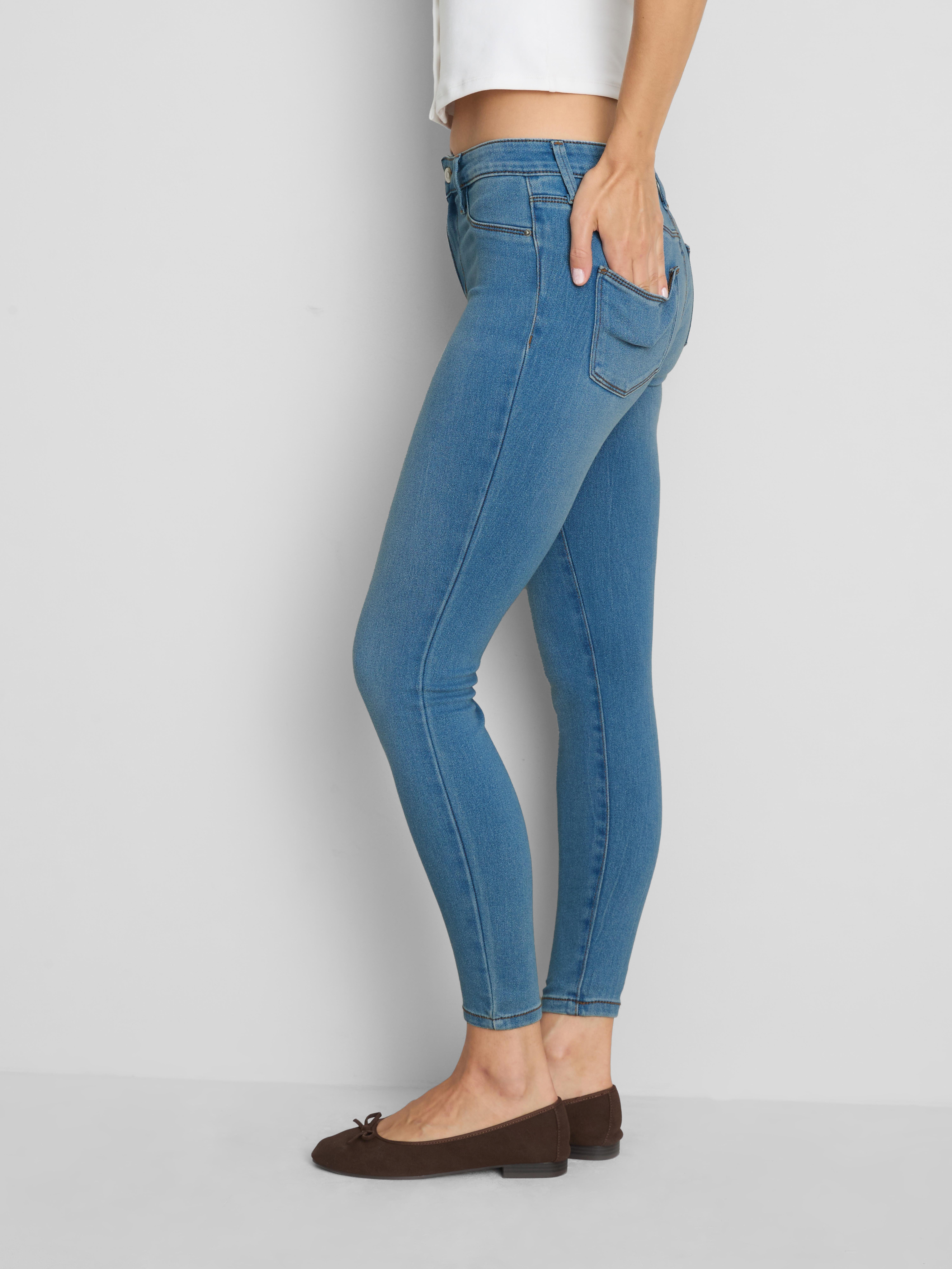 Jeansy skinny z wysoką zawartością bawełny