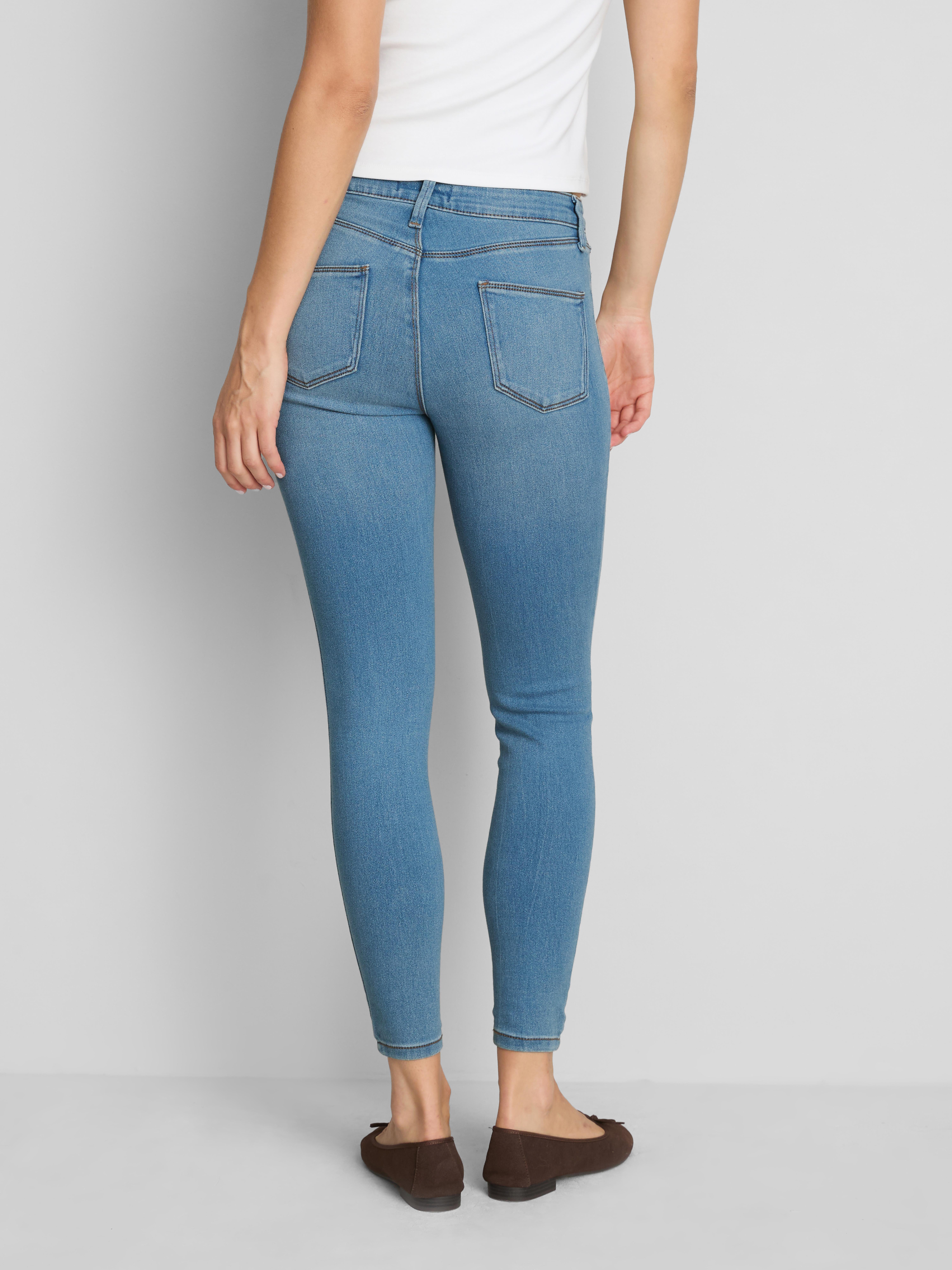 Jeansy skinny z wysoką zawartością bawełny