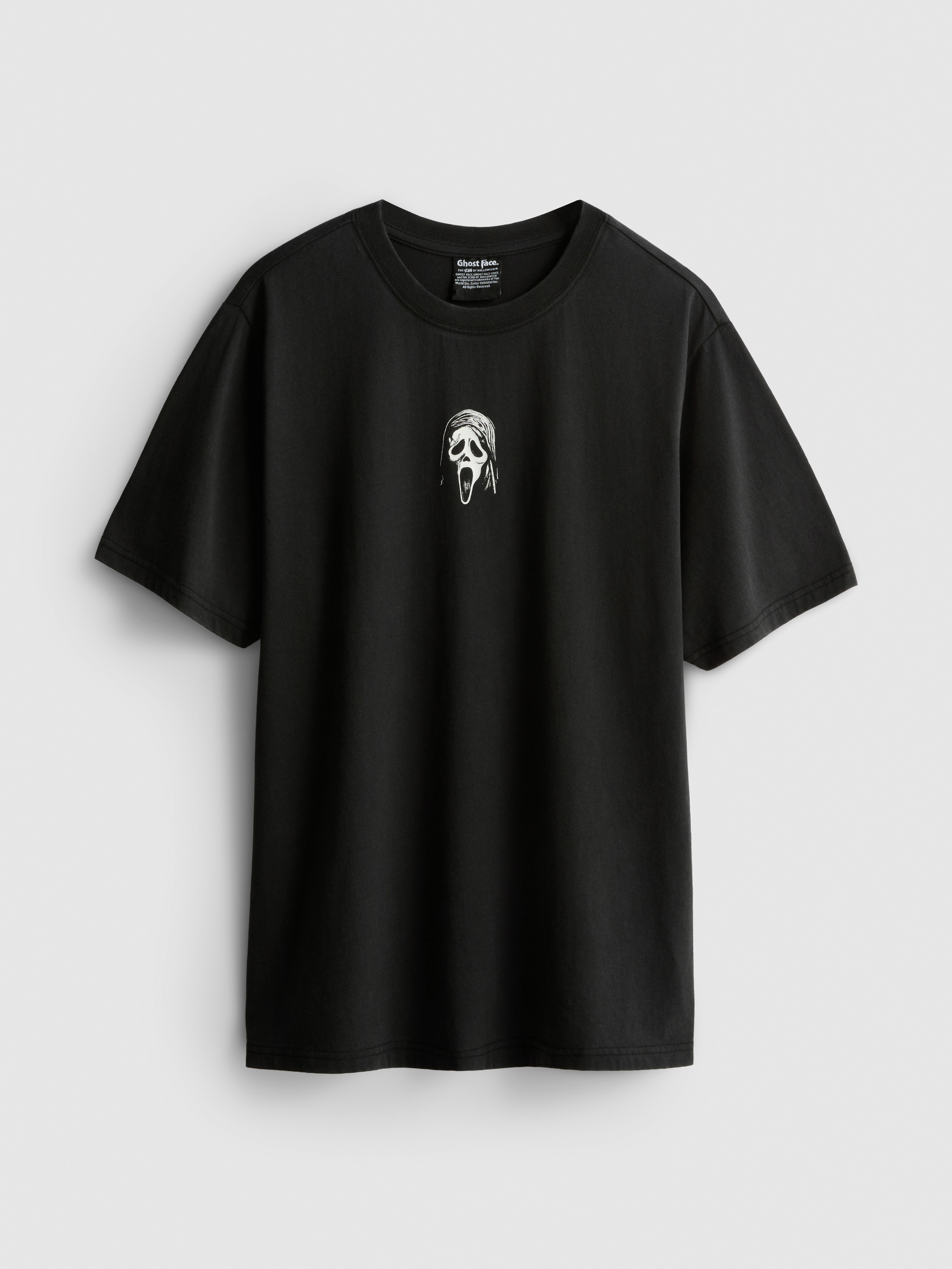 Scream Ghostface Cotton Graphic Oversized Tee