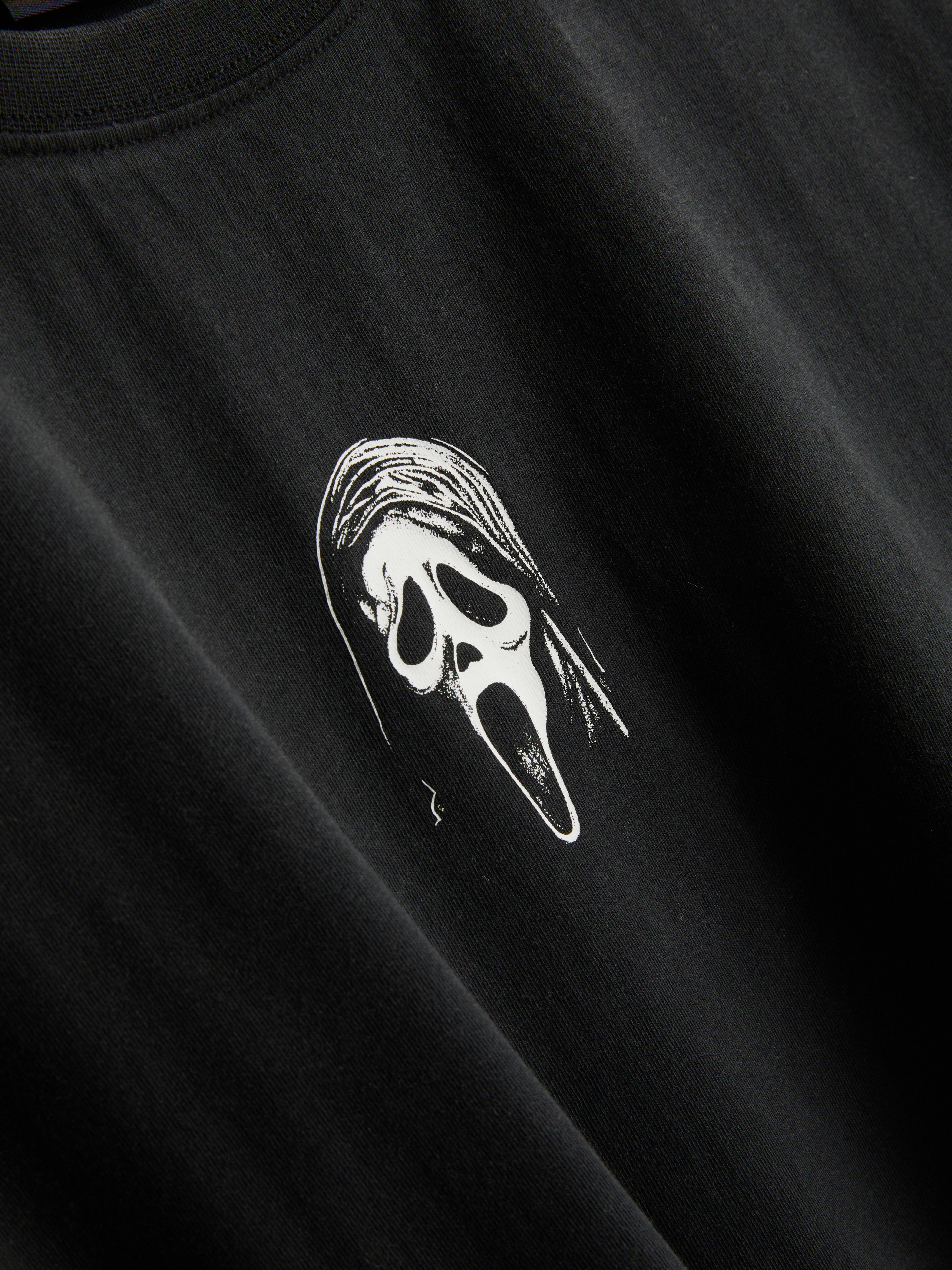 Scream Ghostface Cotton Graphic Oversized Tee