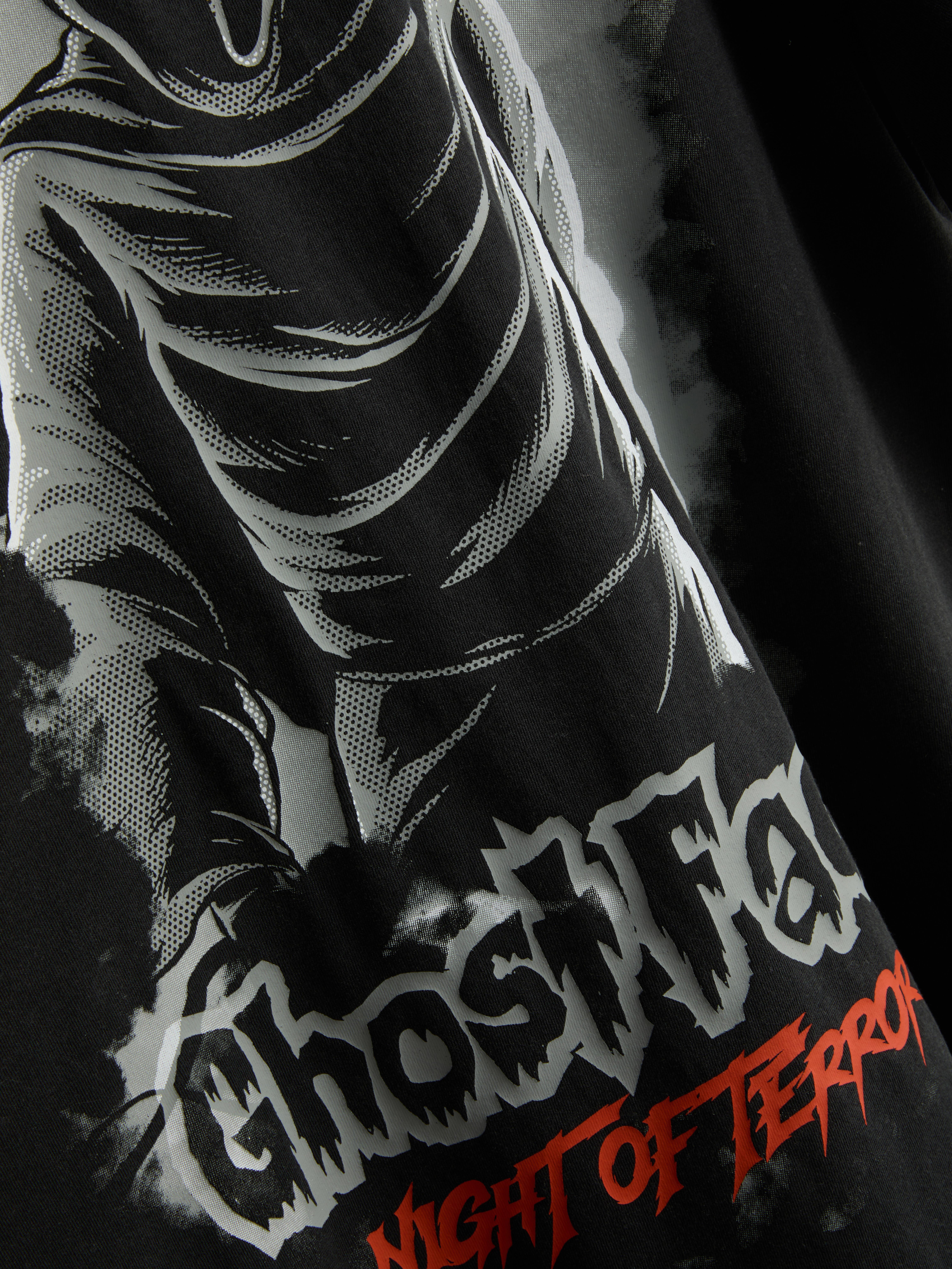 Scream Ghostface Cotton Graphic Oversized Tee