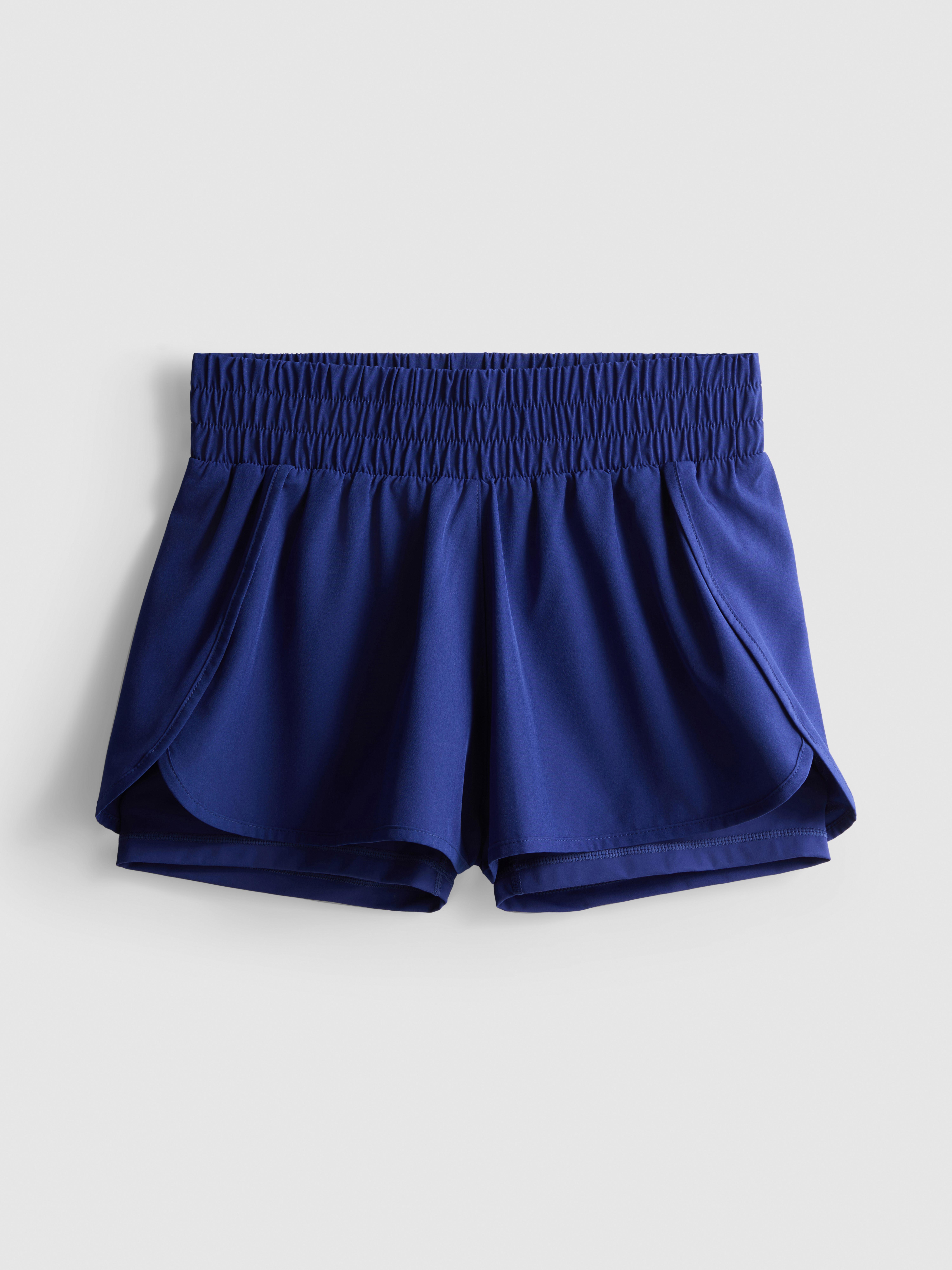 Short de running tissé à double épaisseur