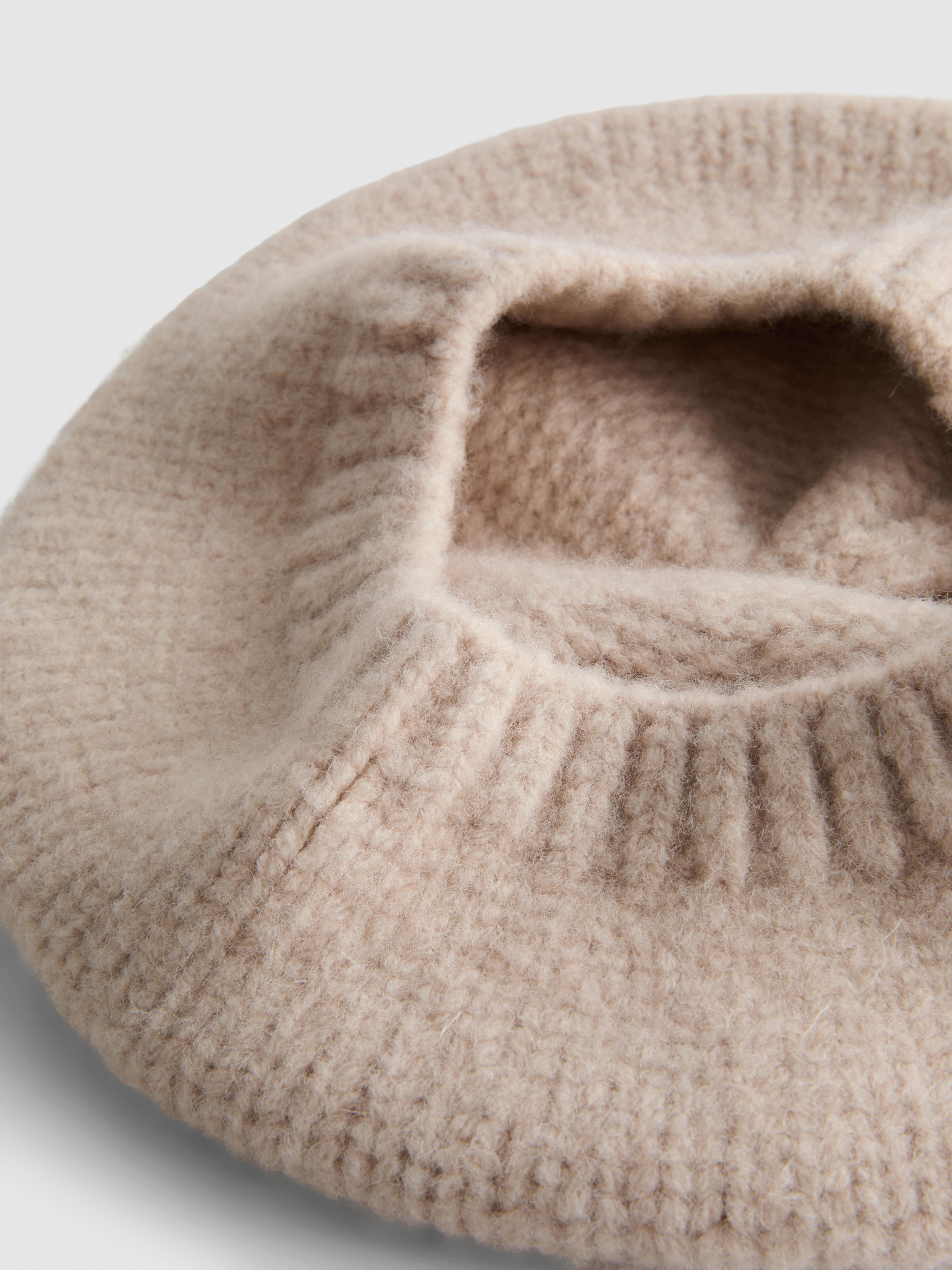 The Edit Floral Knit Beret