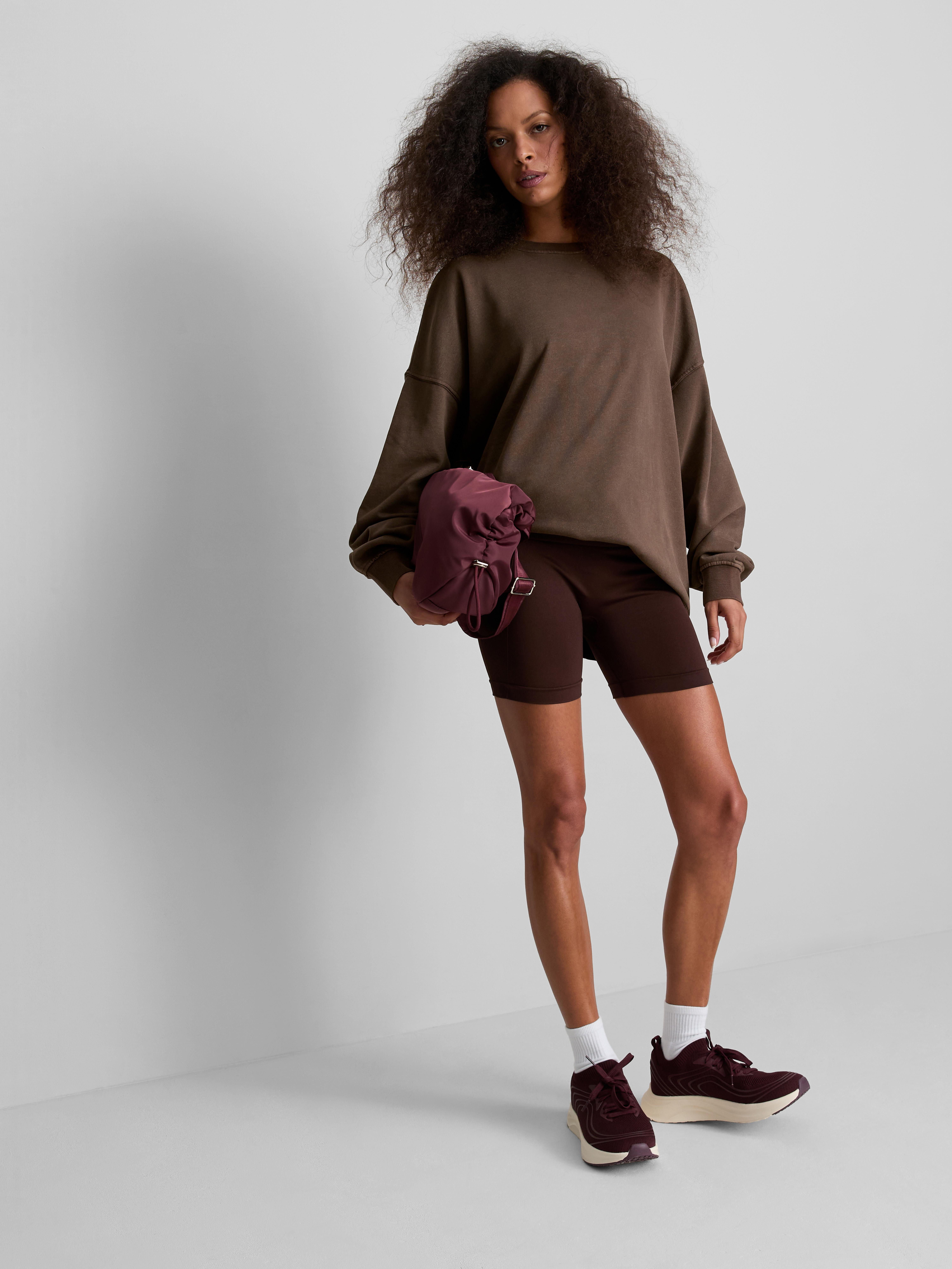 Cotton-Rich Acid-Wash Active Sweatshirt